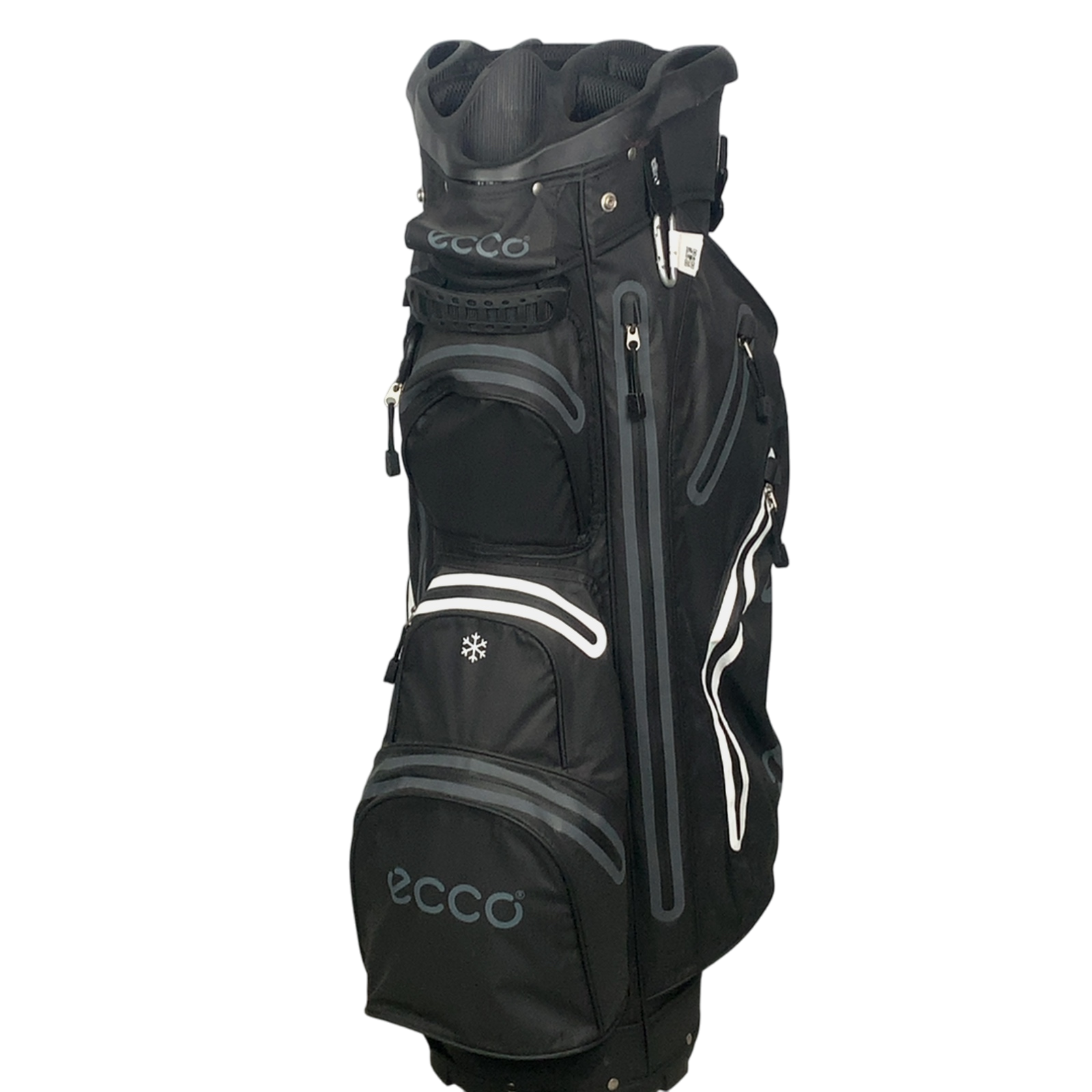 Ecco Waterproof Golftaske / 14-Rum / Sort