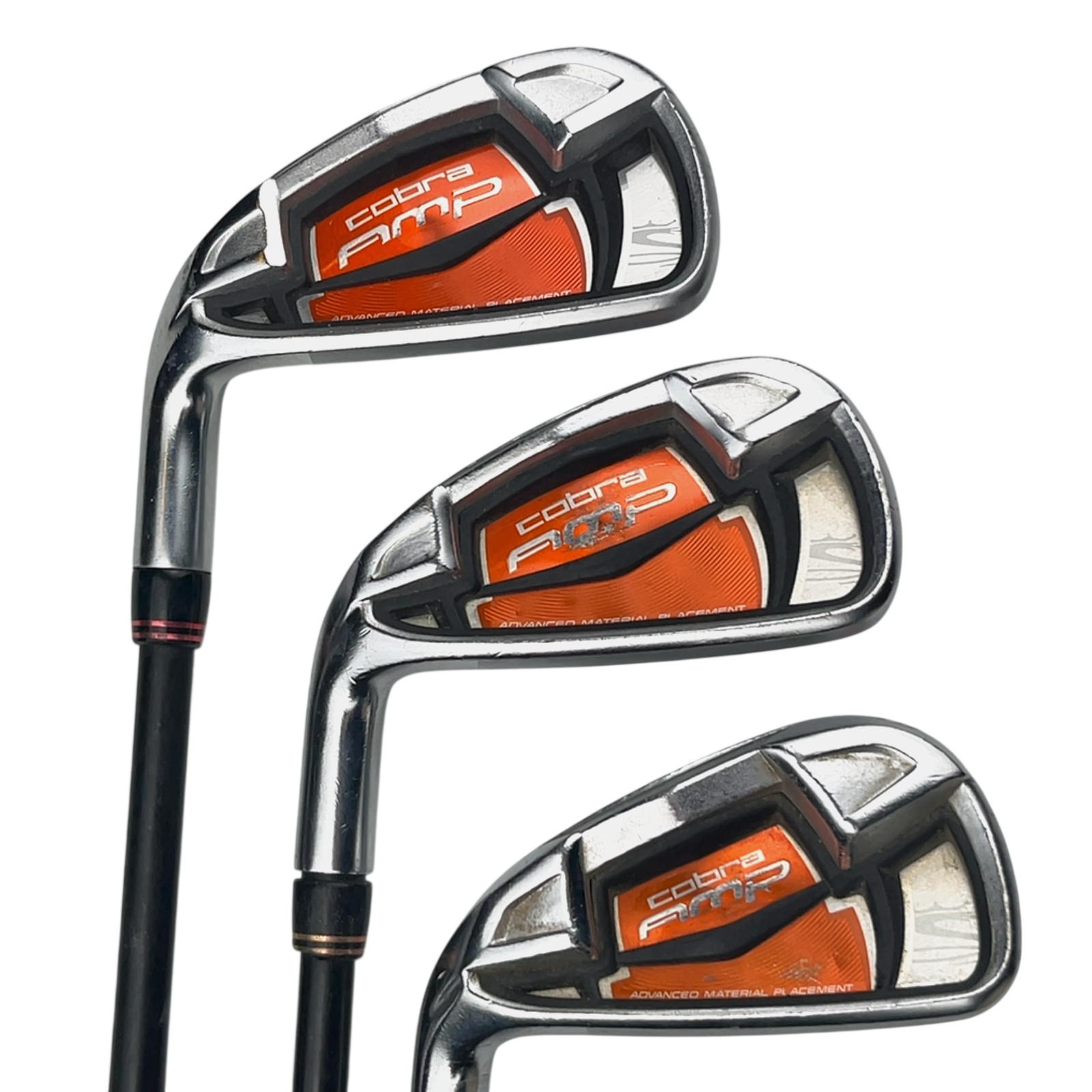 Venstre Cobra AMP Jernsæt / 4-PW / Flex Regular / Grafit