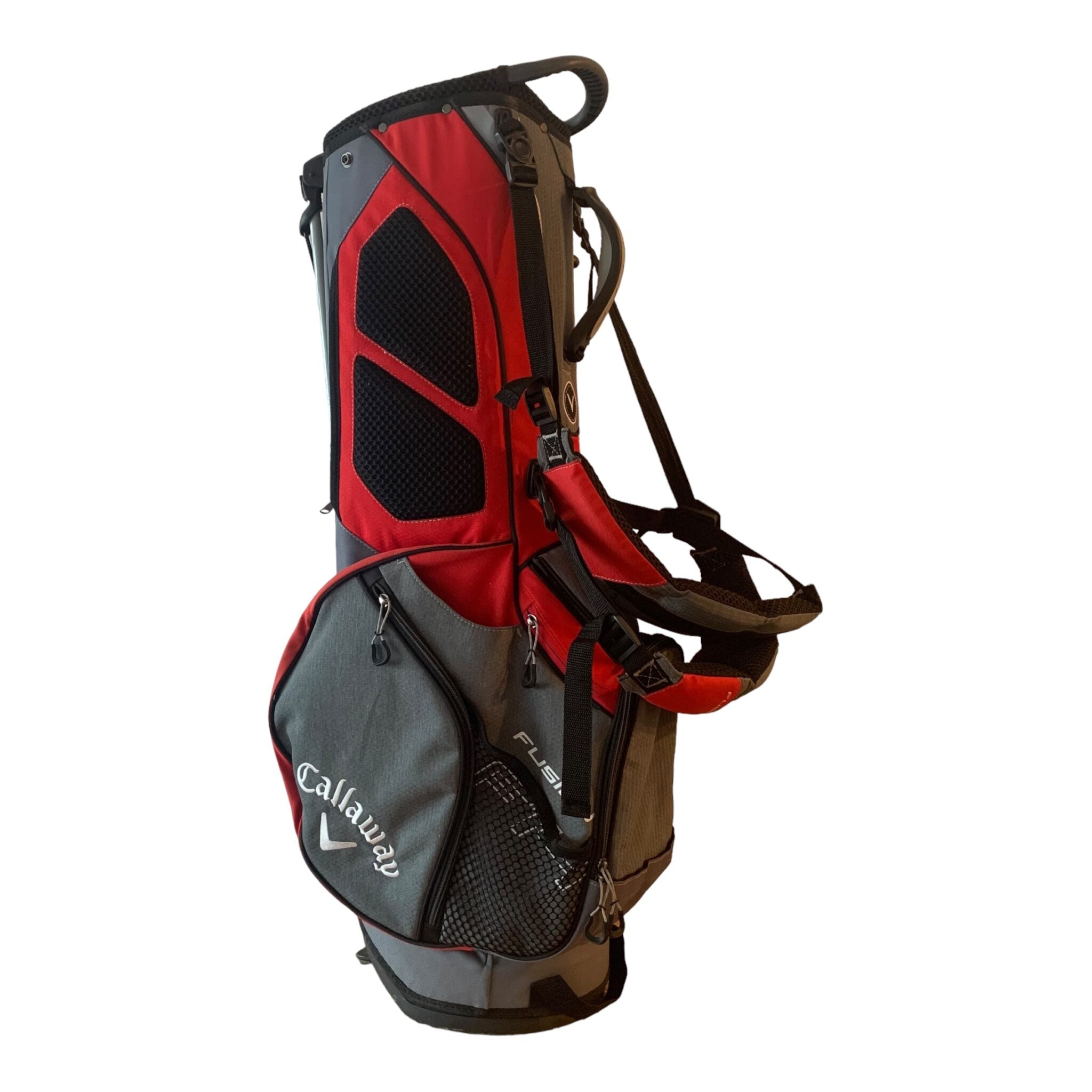 Callaway Fusion F14 Standbag - Rot/Grau // 14 Fächer