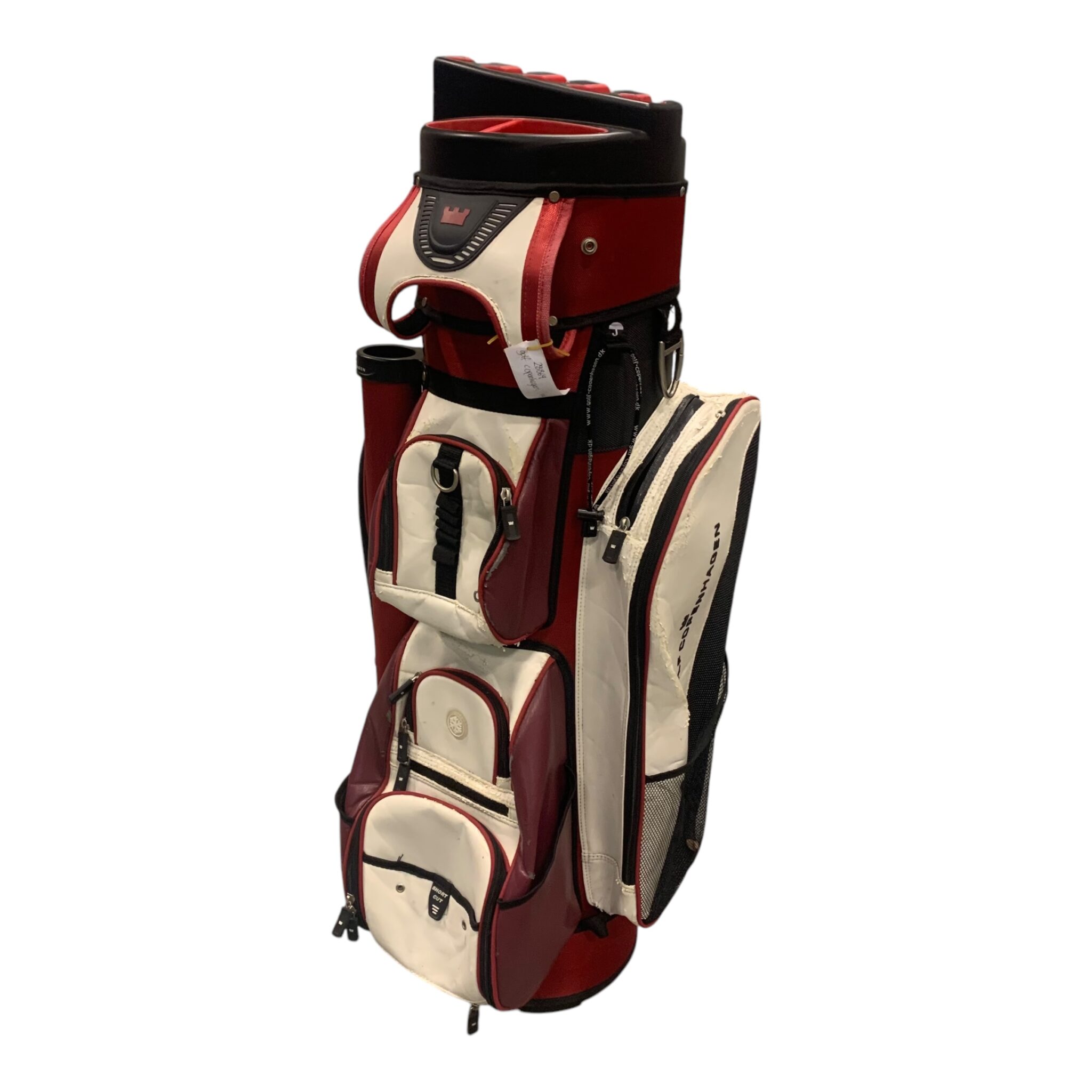 Golf Copenhagen Cartbag / Rot/Weiß / 11 Fächer