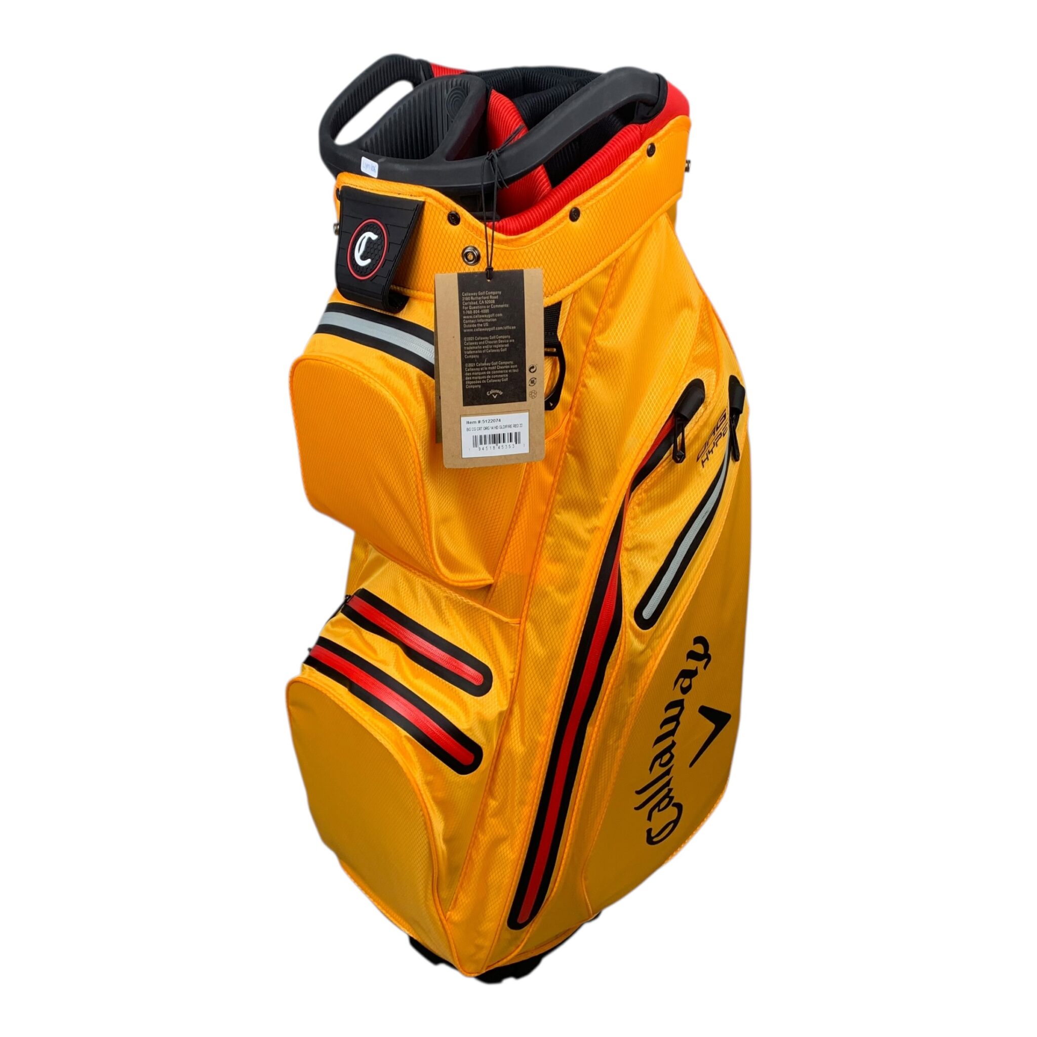 Callaway ORG14 HD Cartbag / Orange/Rot / 14 Fächer