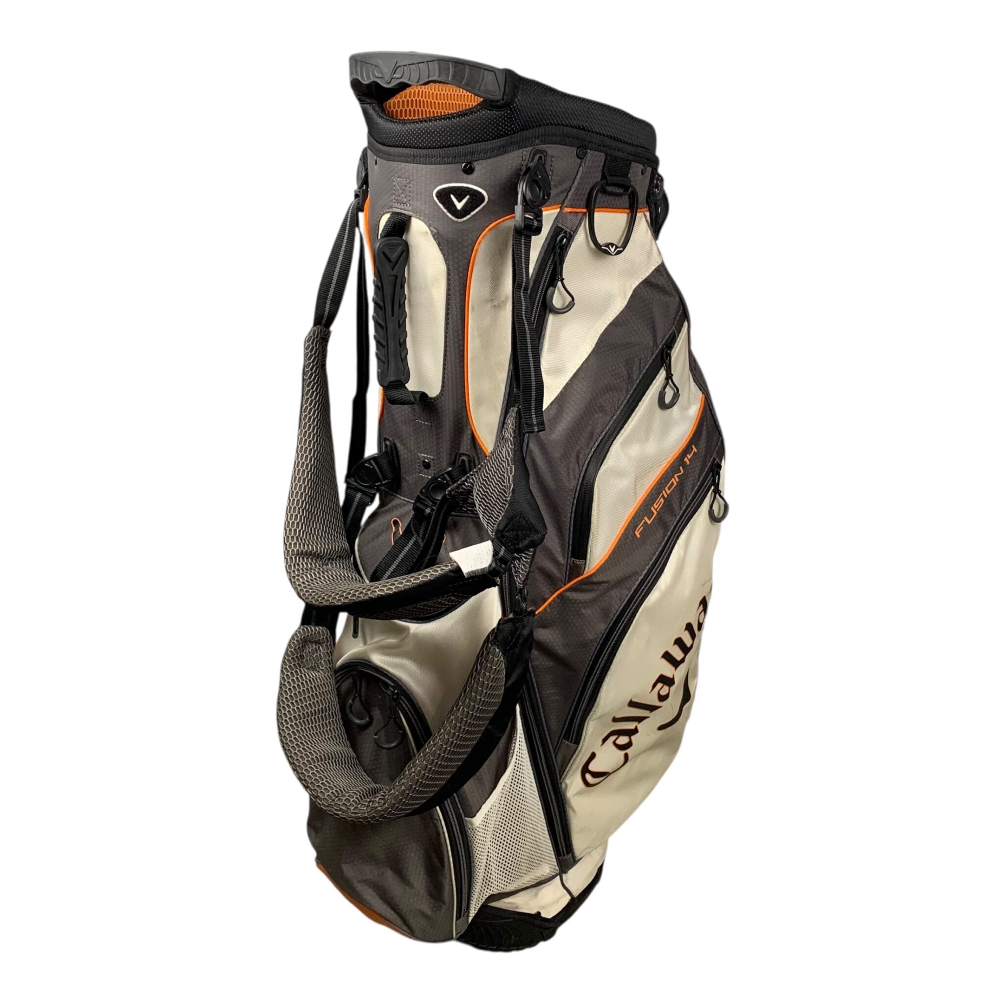 Callaway Fusion 14 Standbag / Weiß/Orange / 14-Raum