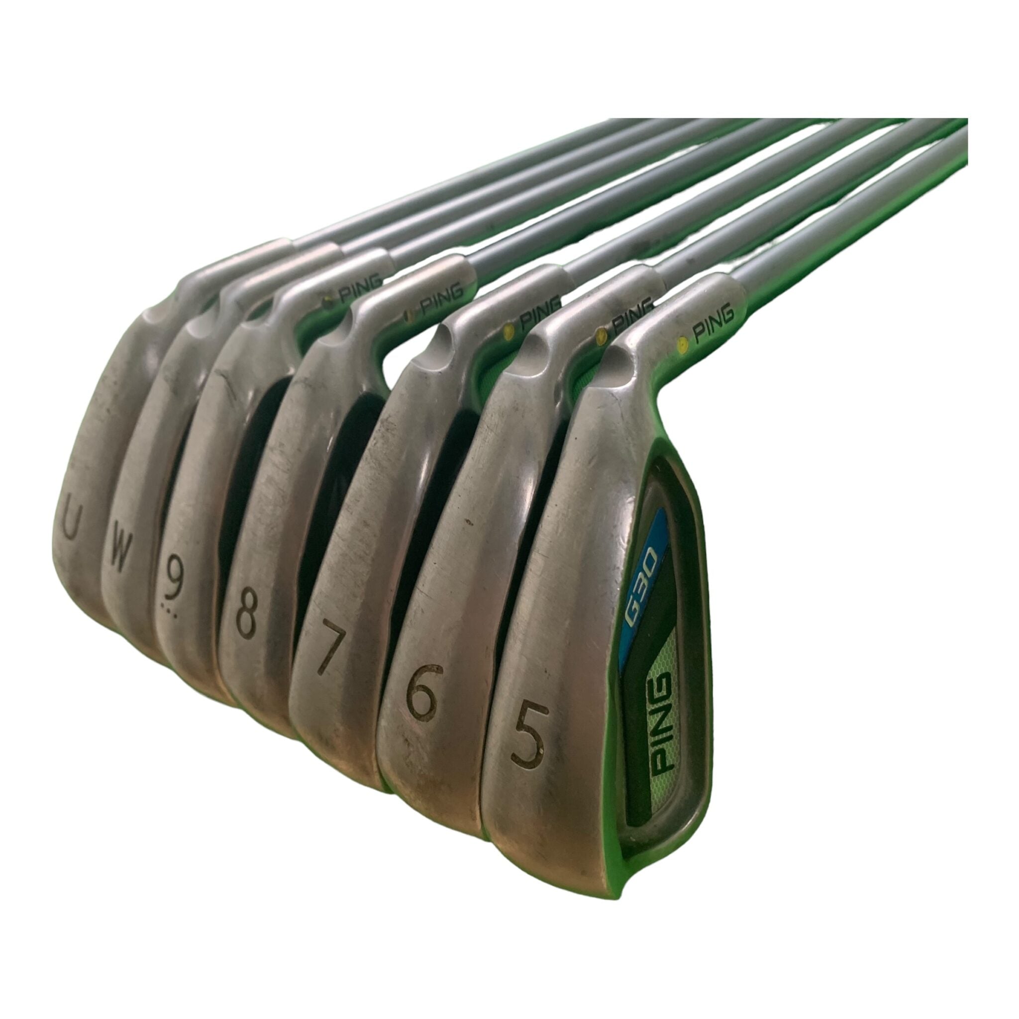 Ping G30 Eisenset // Länge +1" / Flex A (Senior) / 5-P+U / Graphit