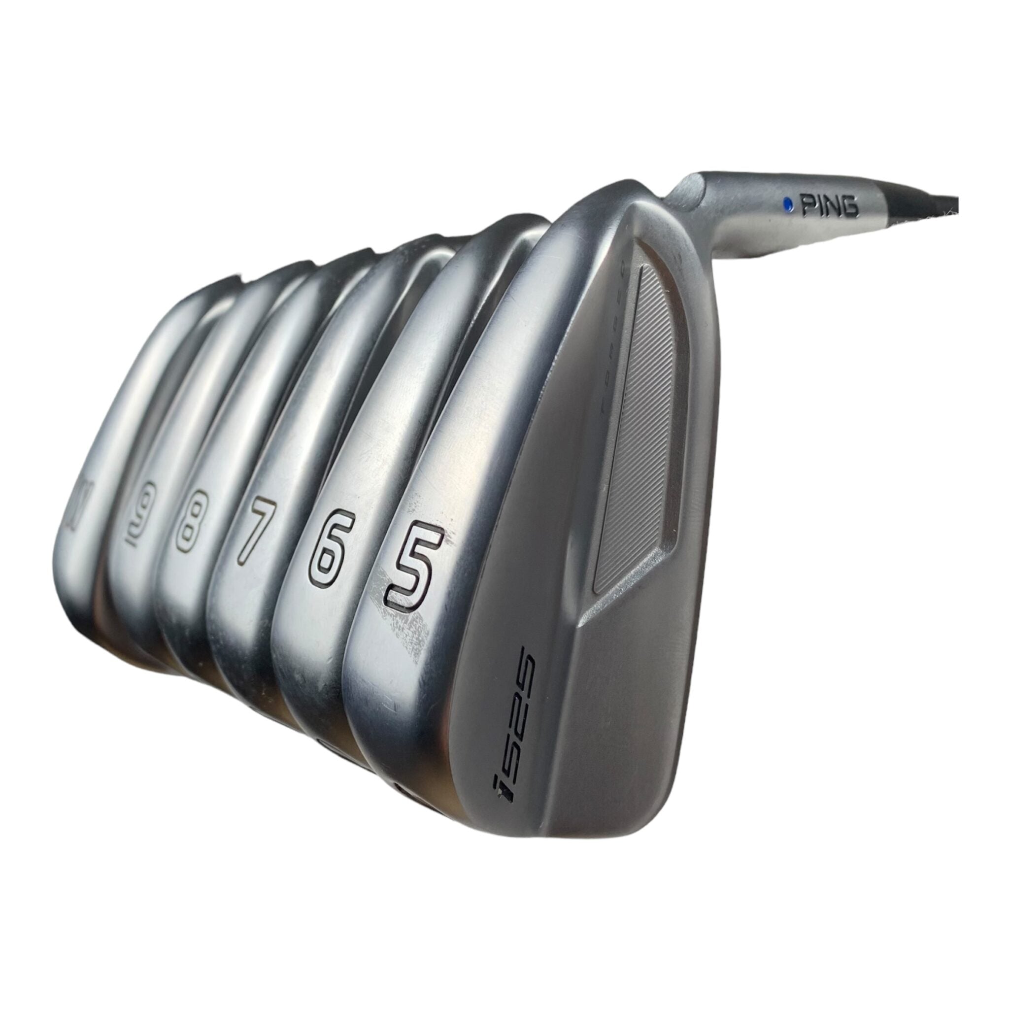 Ping i525 Eisensatz / Flex A (Senior) / 5-PW / Graphit / Lie = Blue Dot (1 Upright)