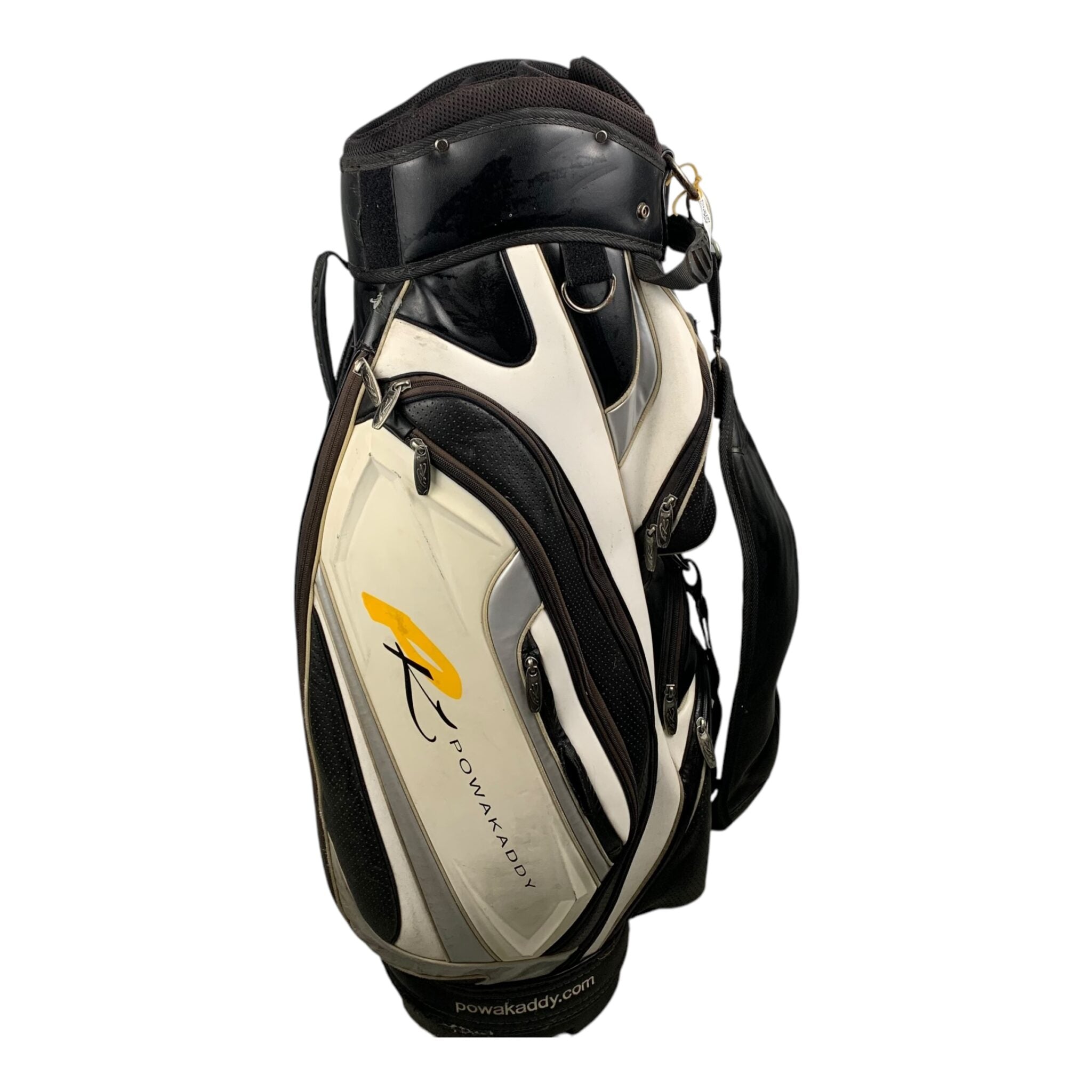PowaKaddy CartBag / Weiß/Schwarz / 14 Fächer