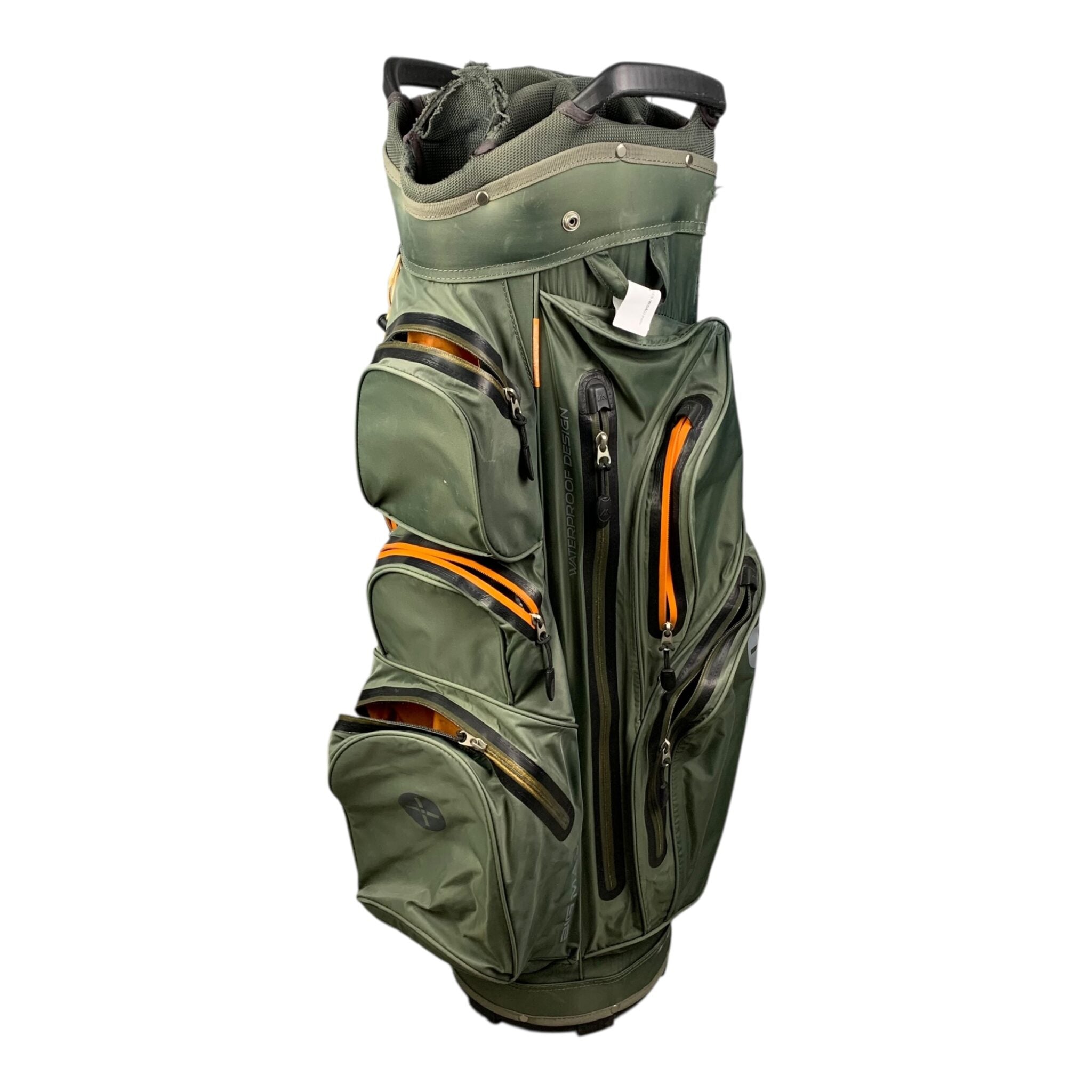 BigMax Aqua+ Cartbag / Grün/Orange / 14 Fächer