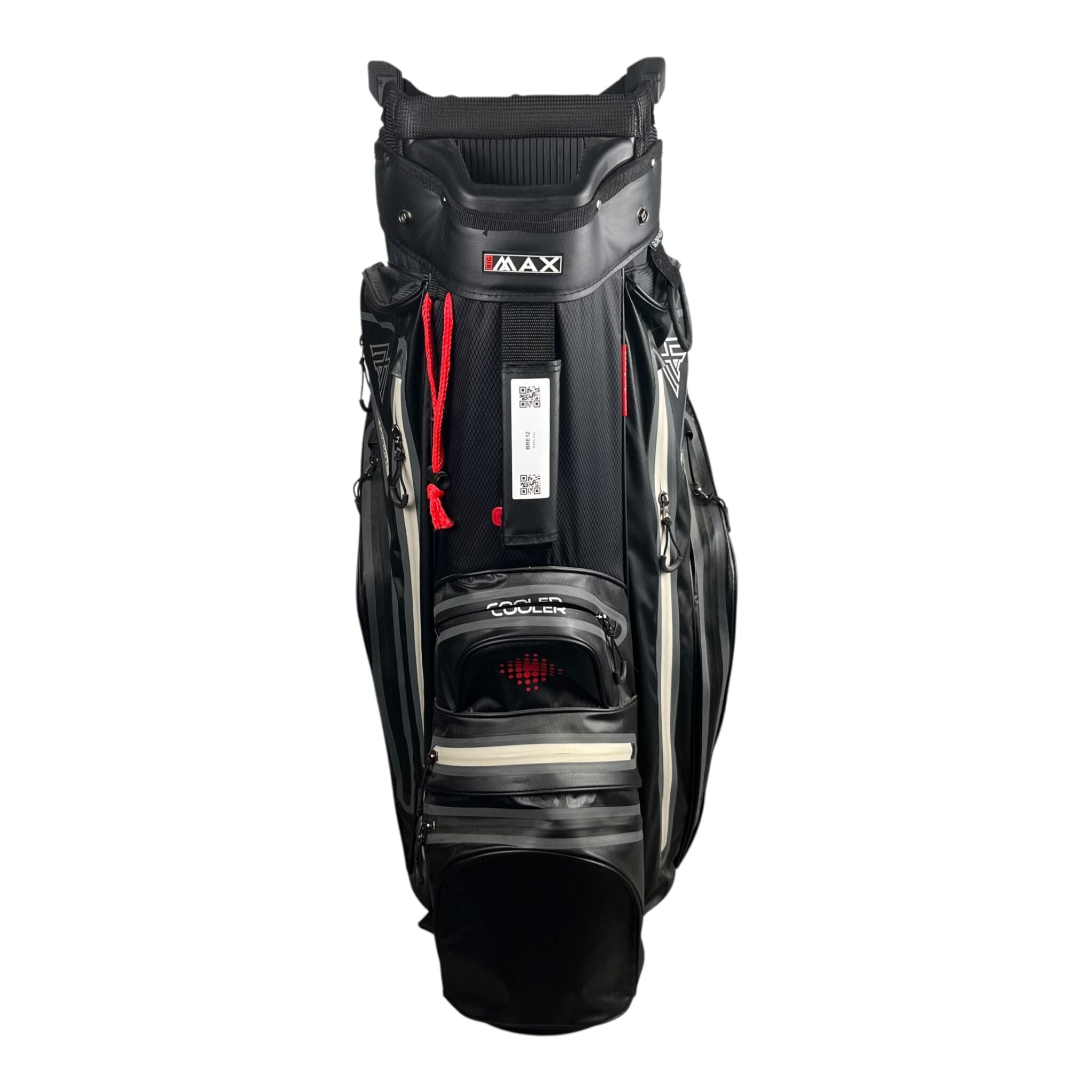 Big Max Aqua Drive Cart Bag / Schwarz/Rot / 15-Rum
