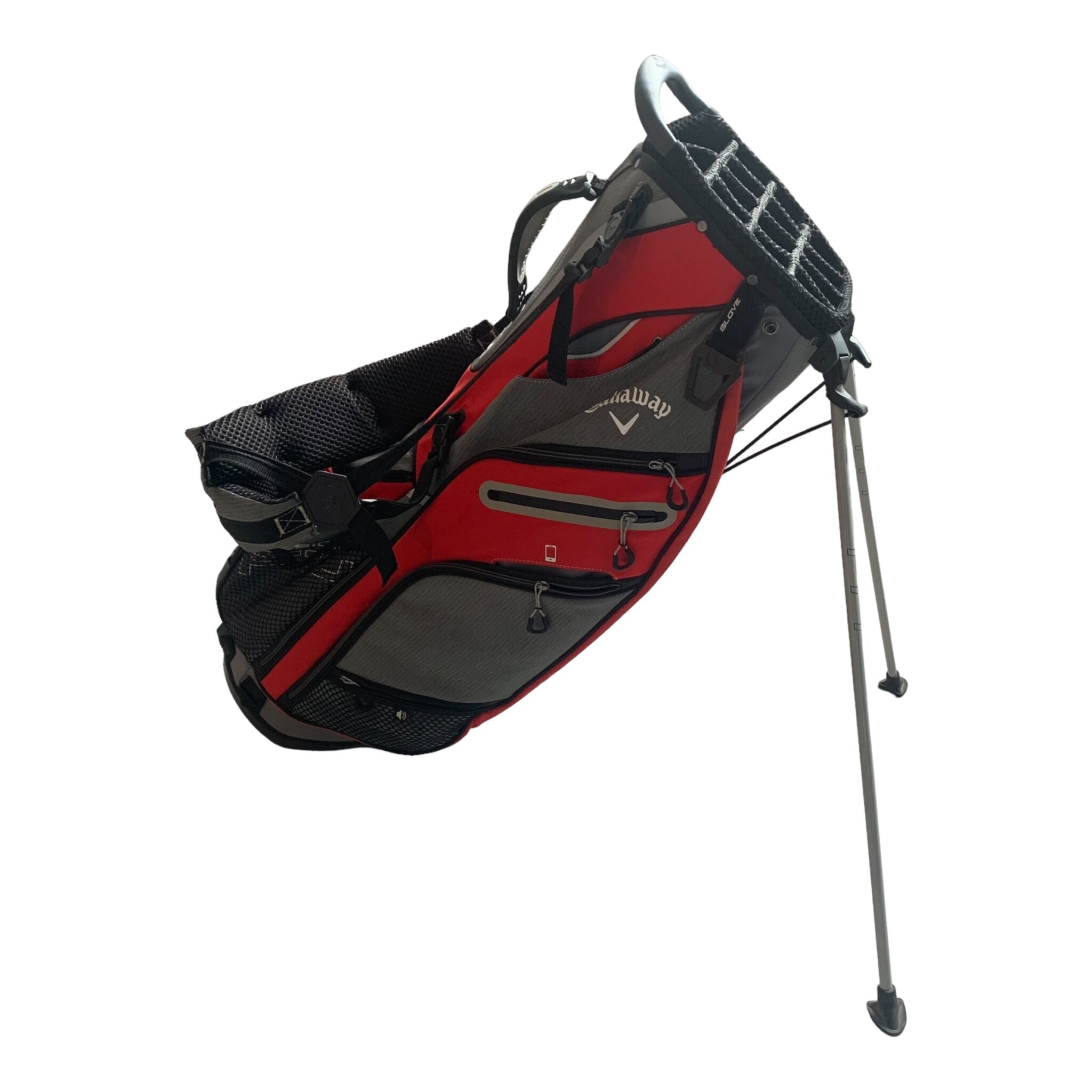 Callaway Fusion F14 Standbag - Rot/Grau // 14 Fächer