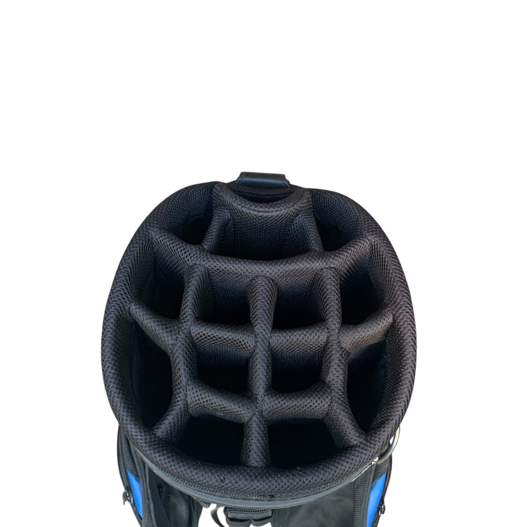 Cobra Cartbag - Schwarz/Blau / 14 Fächer / Mit Regenschutz