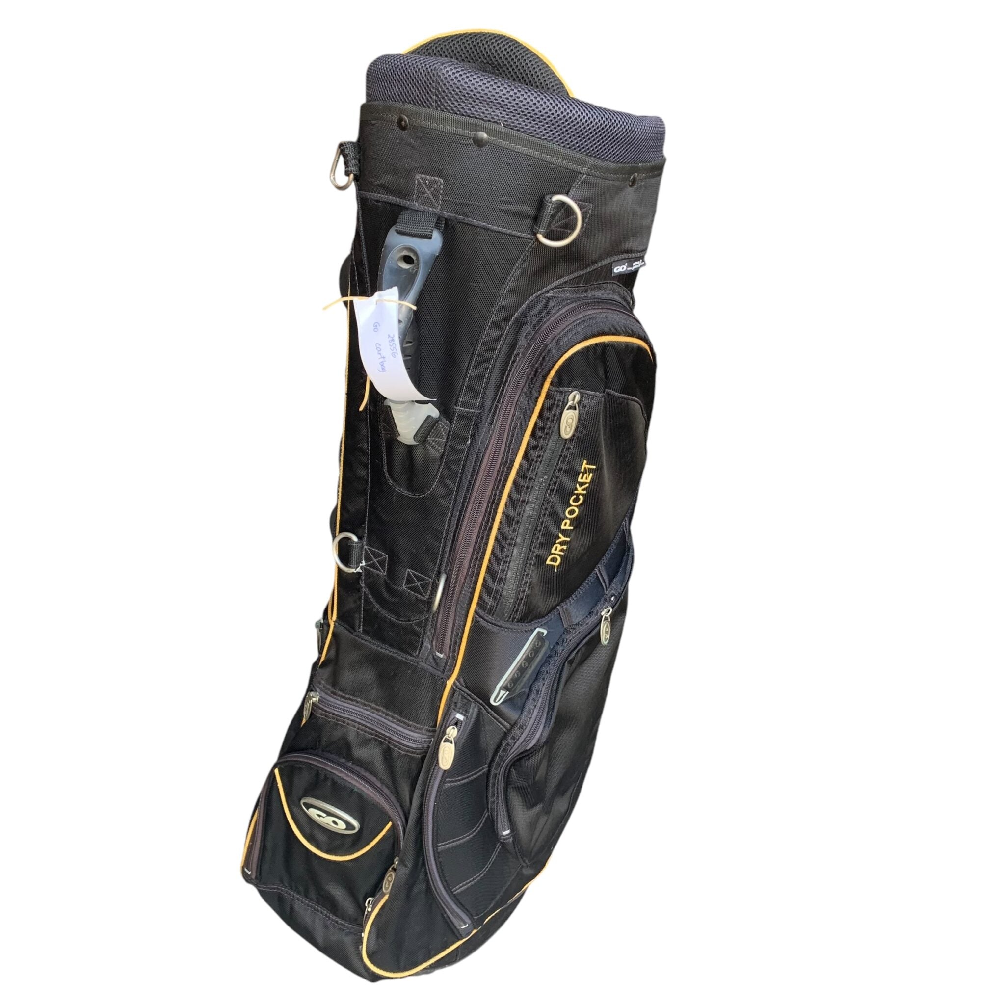 Golf Copenhagen Fairway Cartbag / Schwarz/Orange / 7 Fächer