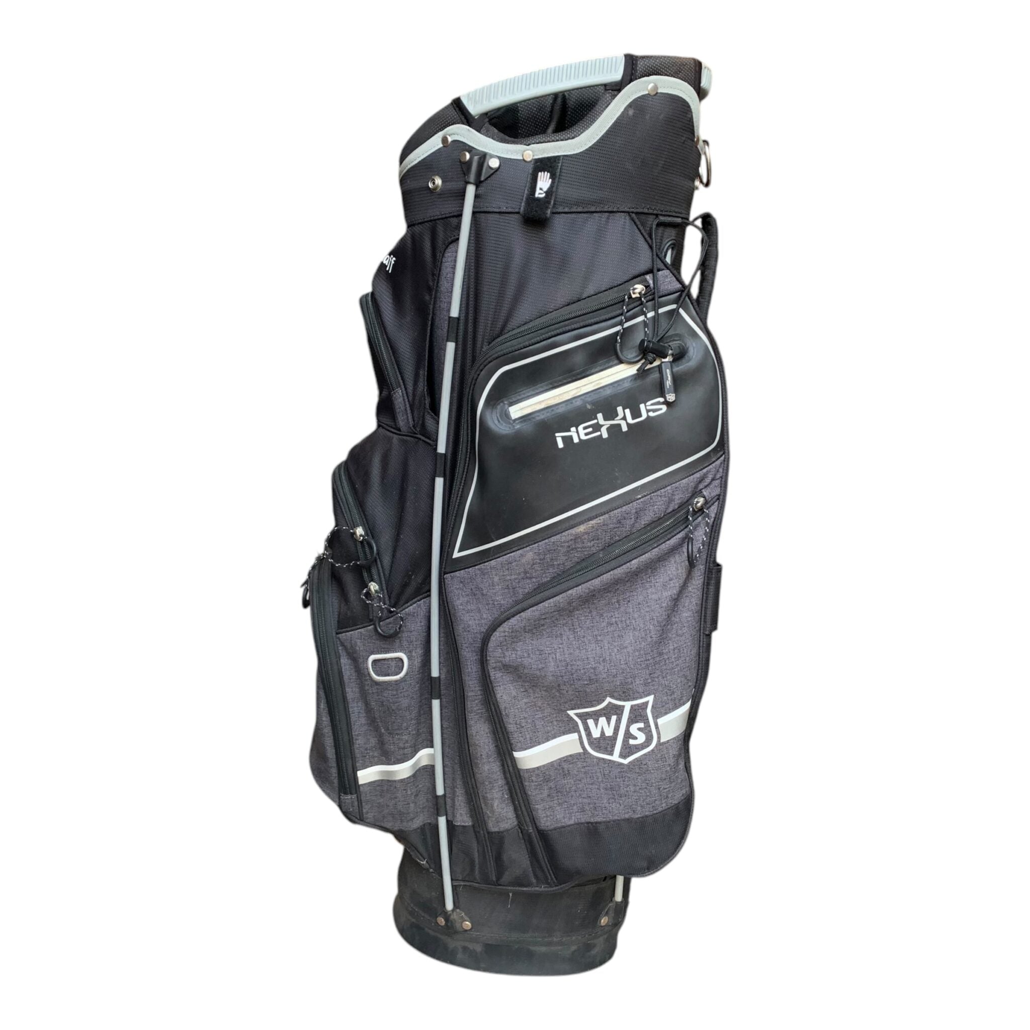 Wilson Staff Nexus Cartbag - Schwarz/Grau / 14-Fach / Mit Regenhülle