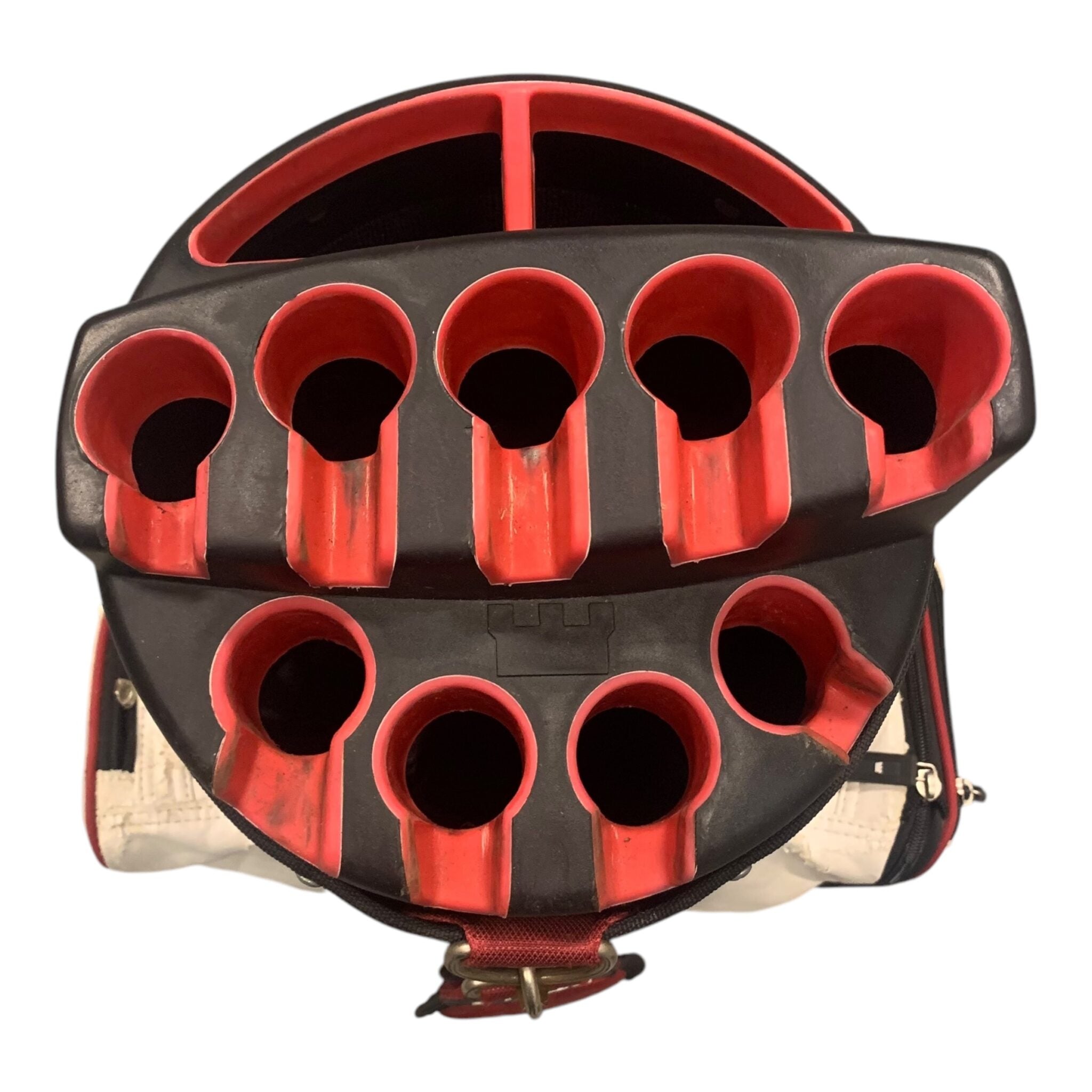 Golf Copenhagen Cartbag / Rot/Weiß / 11 Fächer