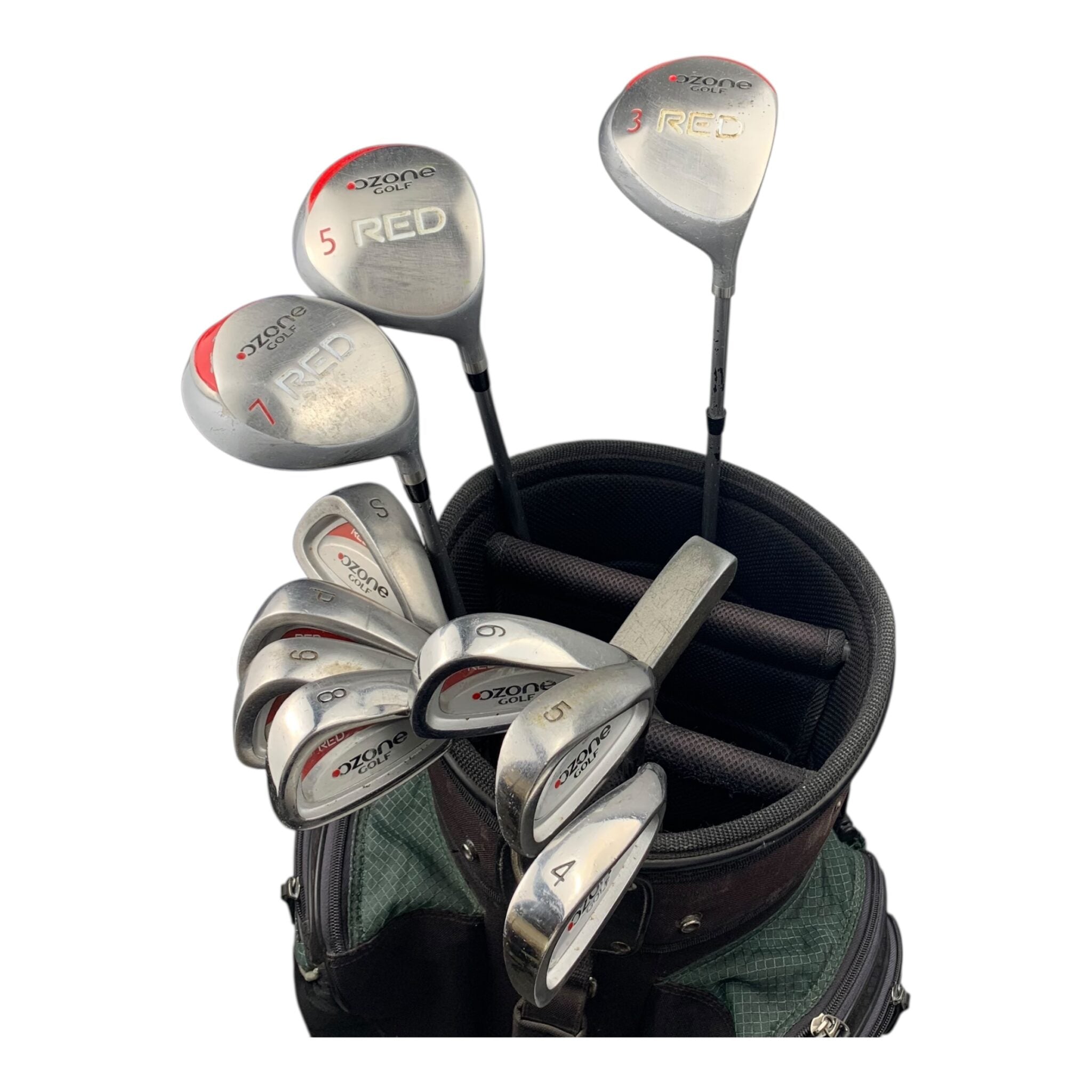 Ozone Red Set / Flex Regular / Graphit / (3W, 5W, 7W, 4, 5, 6, 8, 9, PW, SW)
