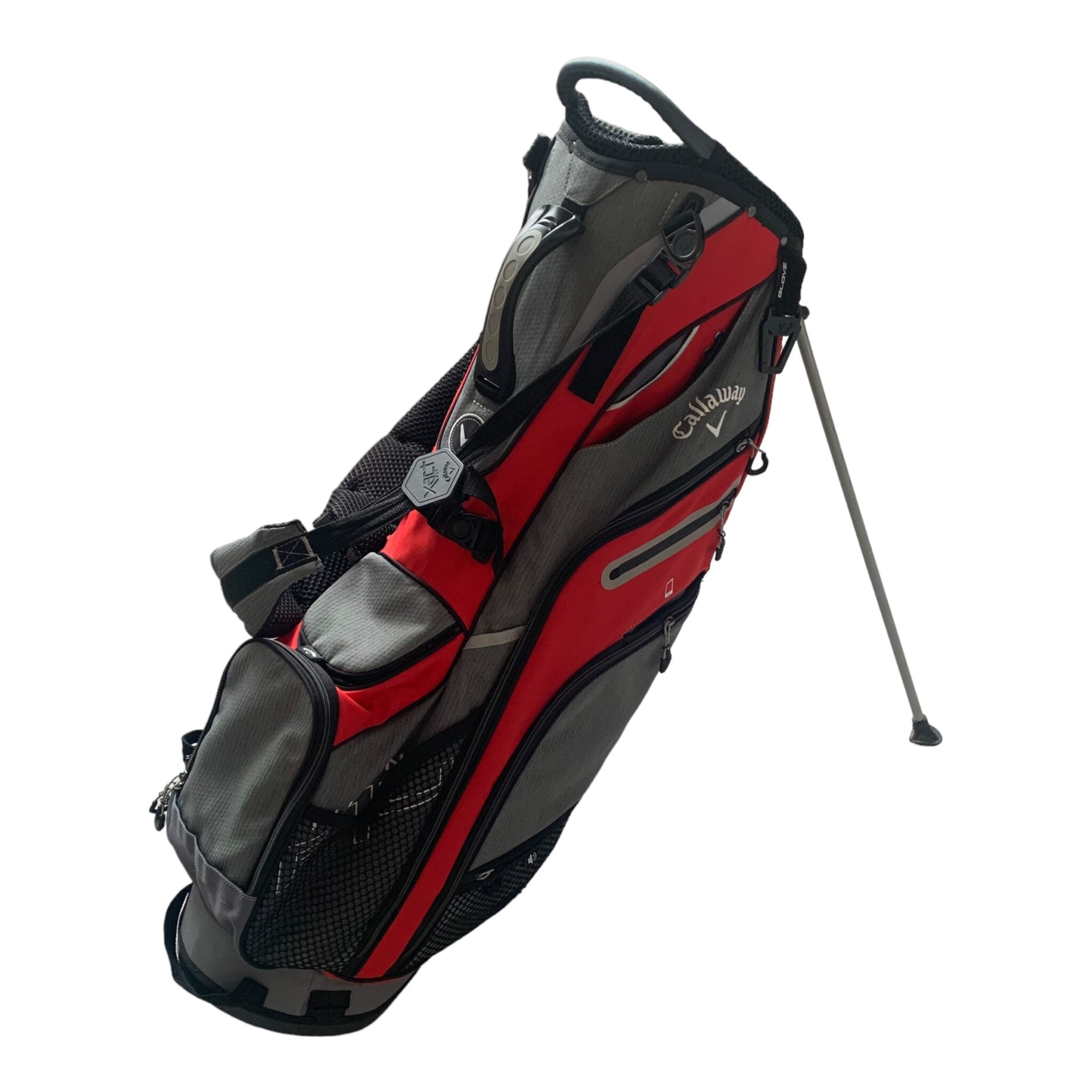 Callaway Fusion F14 Standbag - Rot/Grau // 14 Fächer