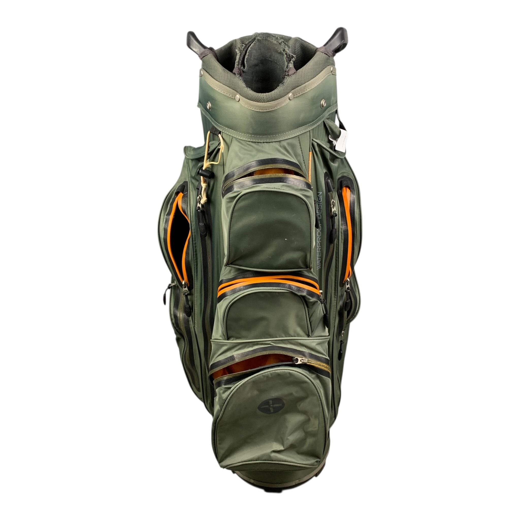 BigMax Aqua+ Cartbag / Grün/Orange / 14 Fächer