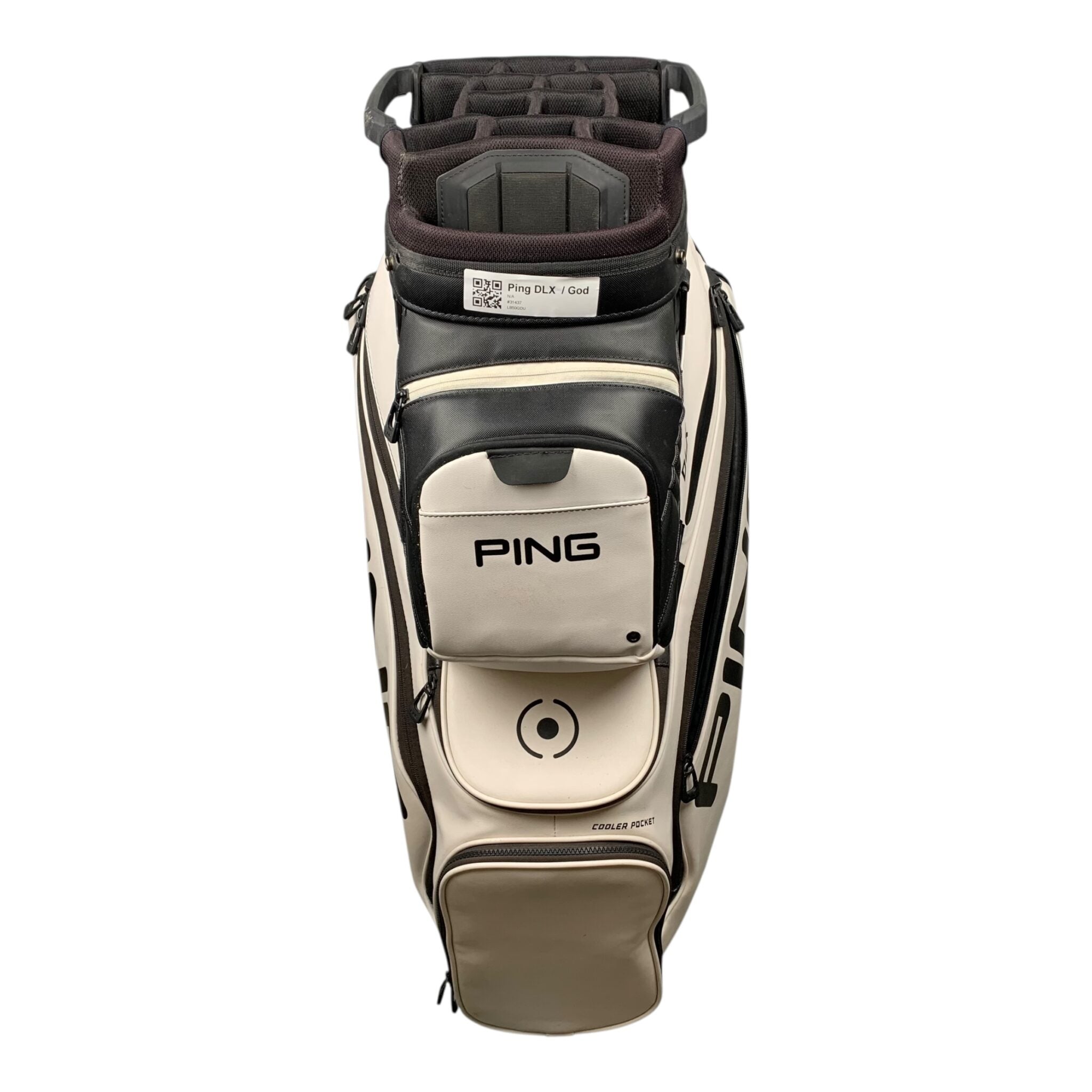 Ping DLX Cartbag / Weiß/Schwarz / 13-Rum