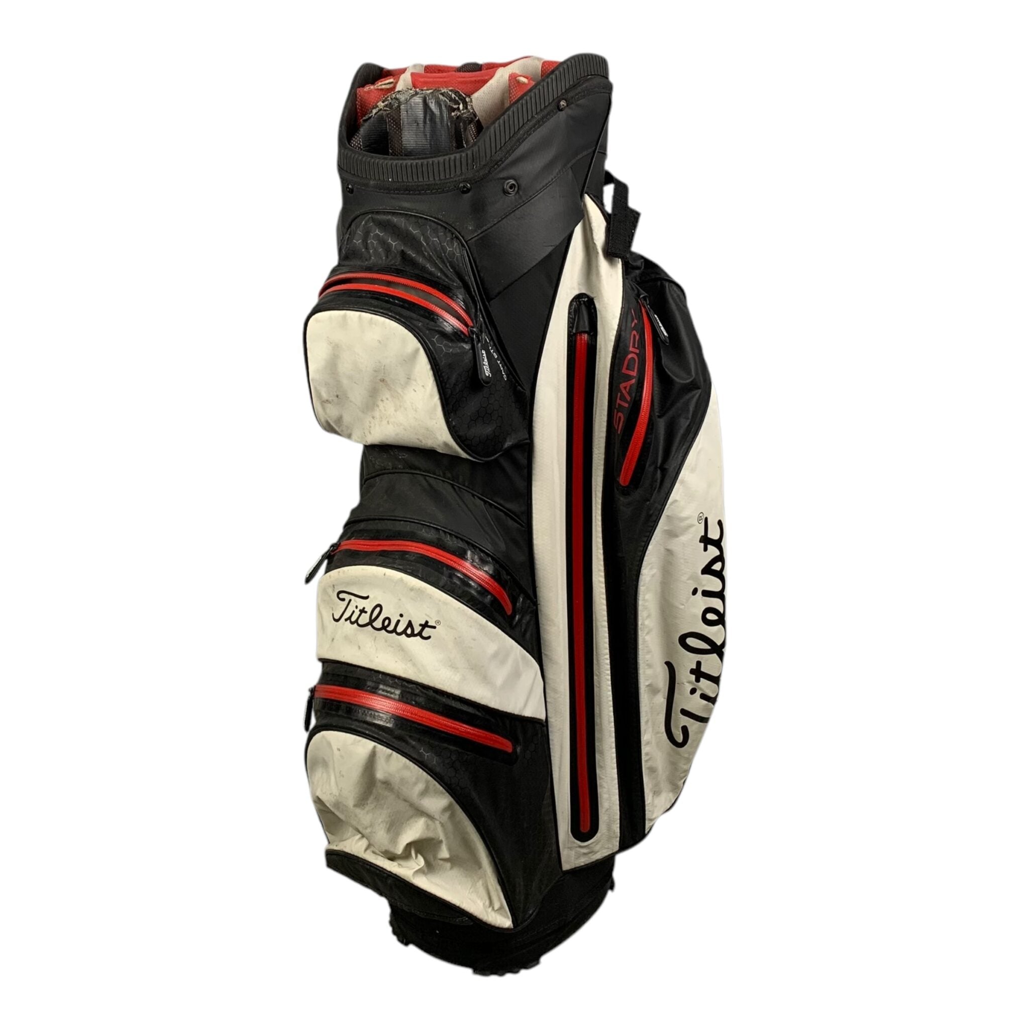 Titleist StaDry CartBag / Schwarz/Weiß/Rot / 14 Fächer