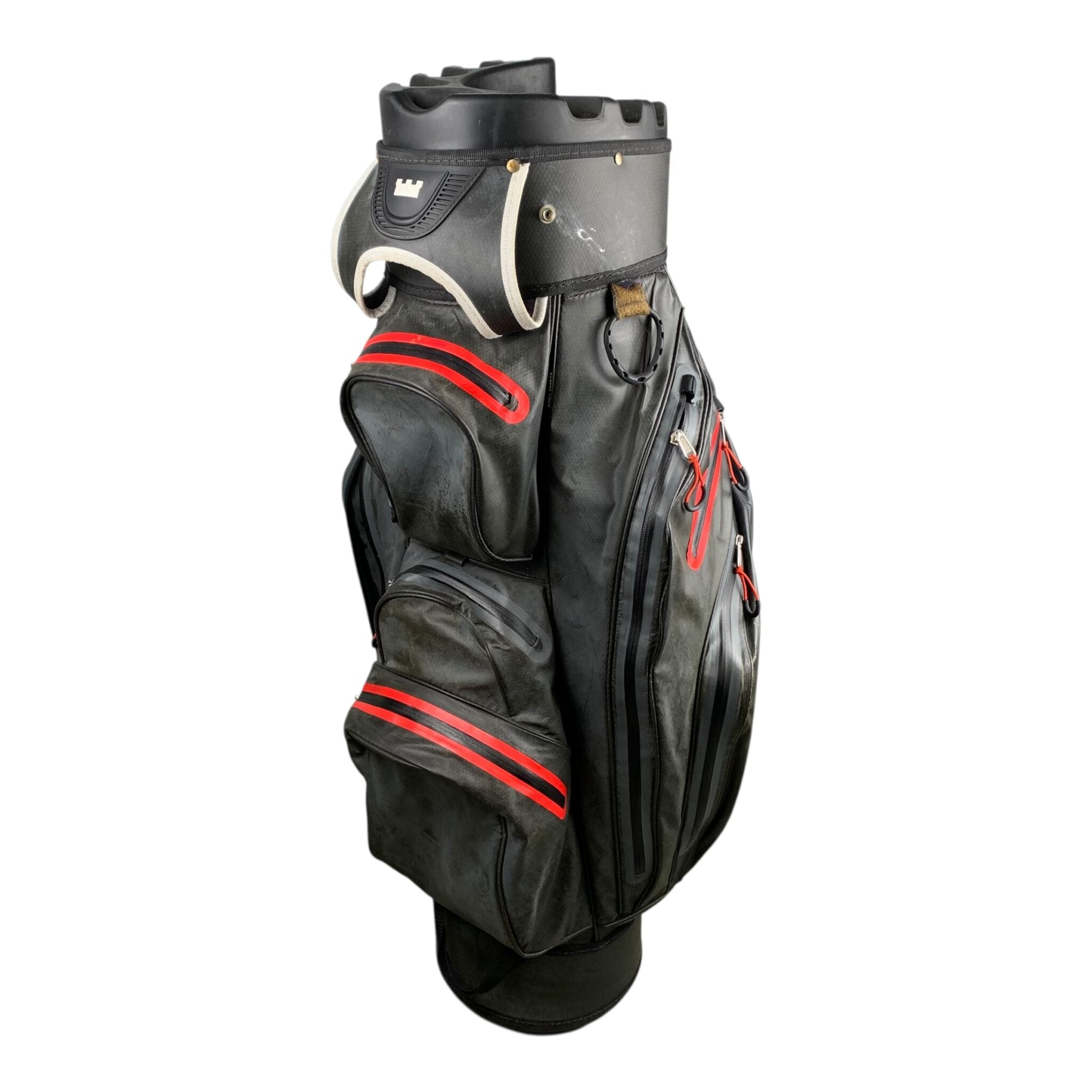 Golf Copenhagen Cartbag / Schwarz/Rot / 12-Raum