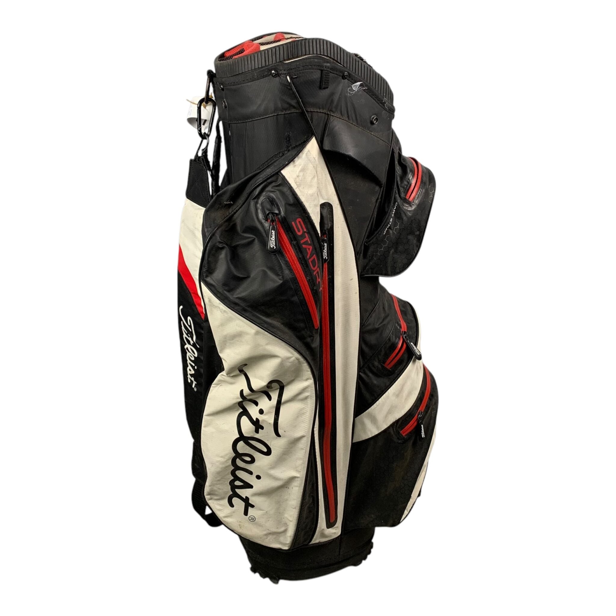Titleist StaDry CartBag / Schwarz/Weiß/Rot / 14 Fächer