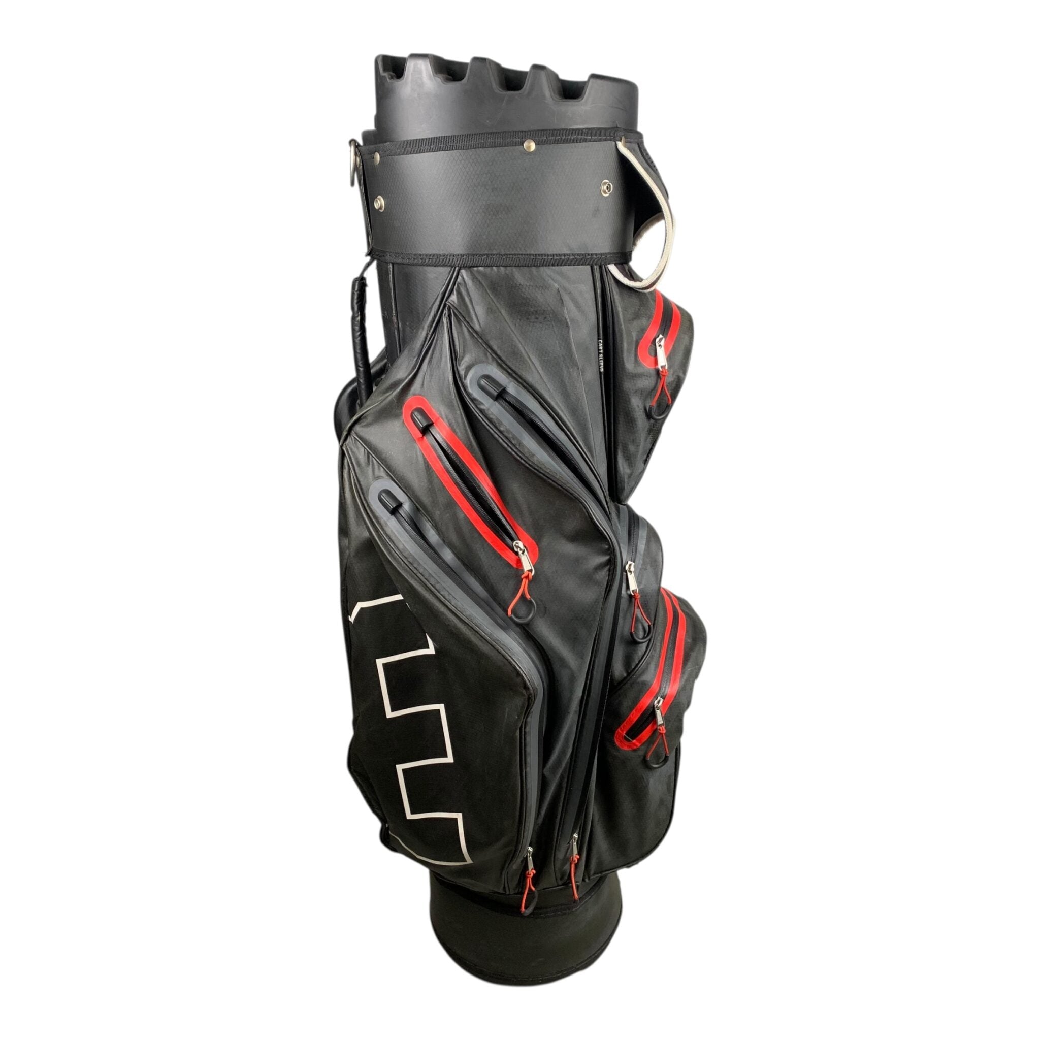 Golf Copenhagen Cartbag / Schwarz/Rot / 12-Raum