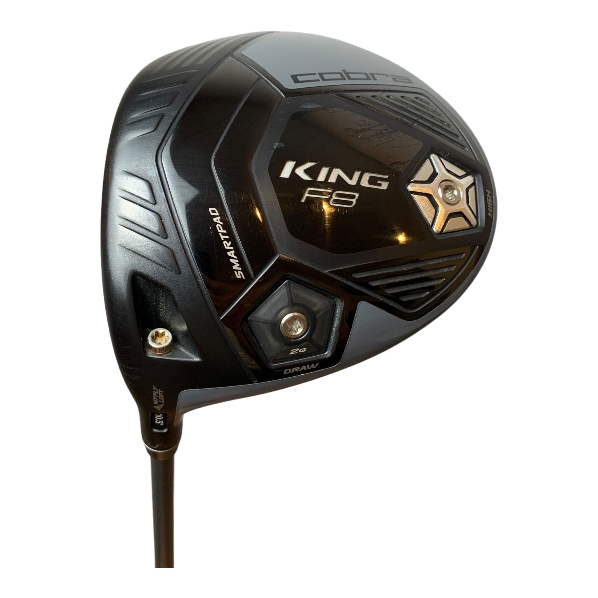 Cobra King F8 Black Driver / Flex X-steif / Loft 10,5 / LINKS / Griff - MCC Mittelgröße