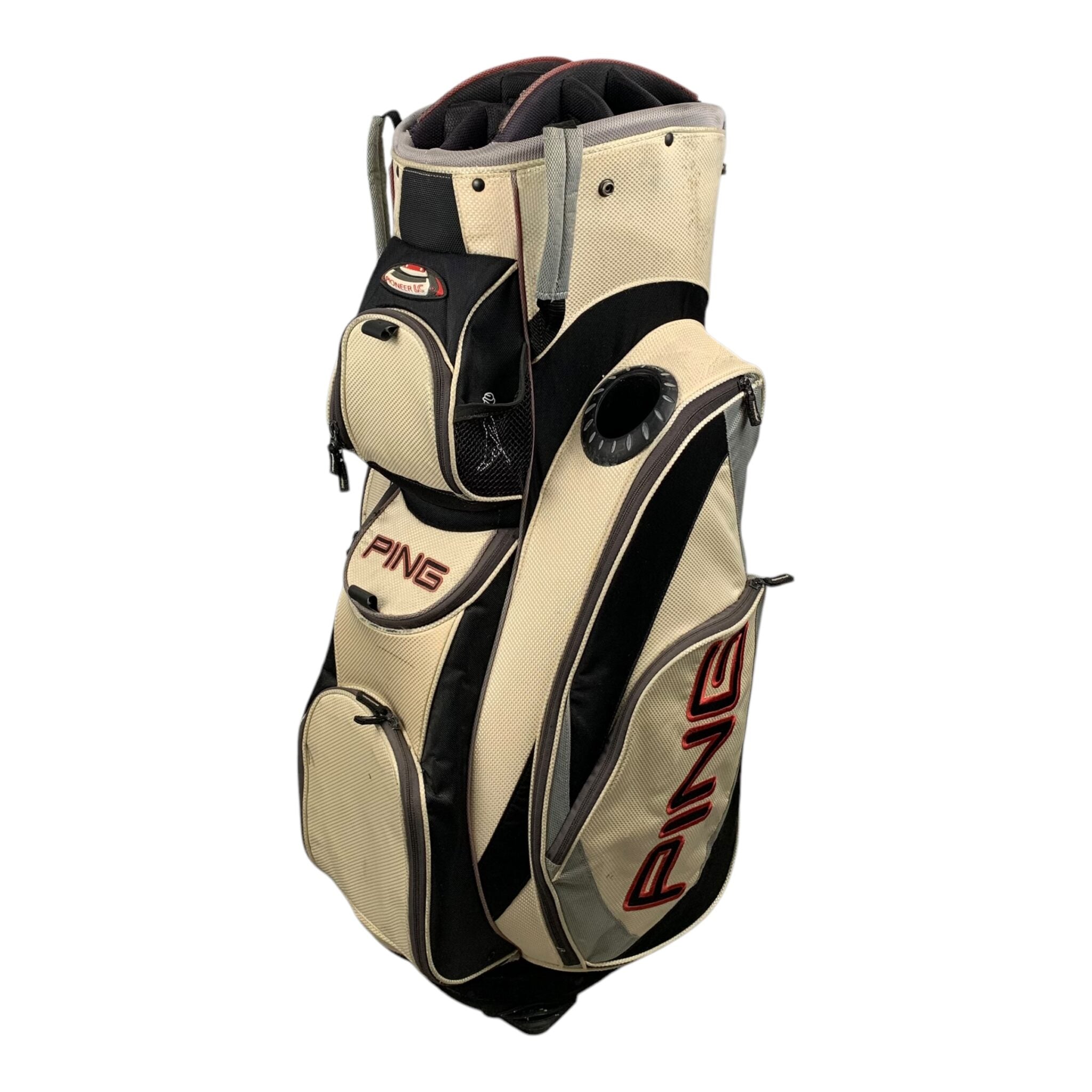 Ping Pioneer LC CartBag / Weiß/Schwarz / 14 Fächer