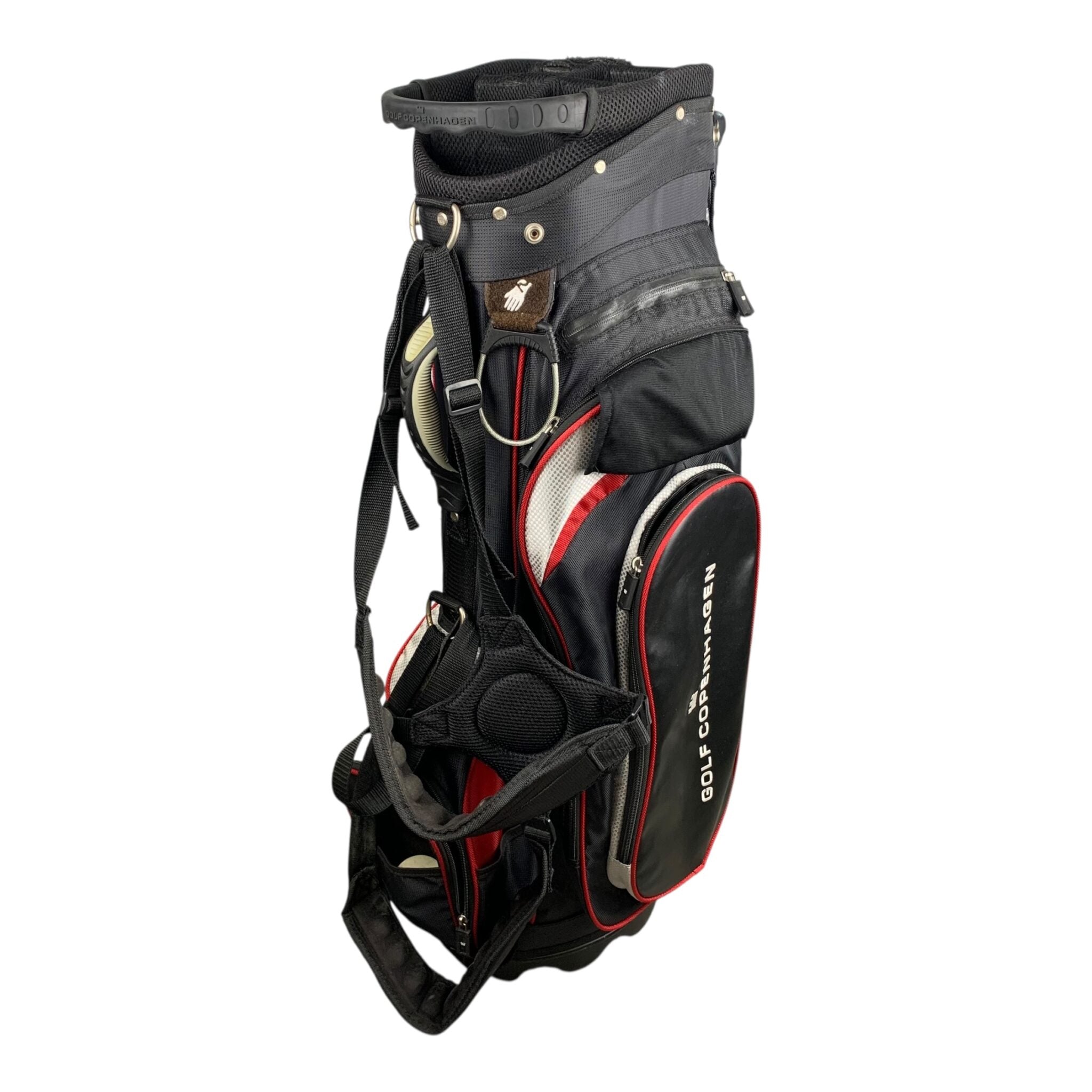 Golf Copenhagen Standbag / Schwarz/Rot / 6-Raum