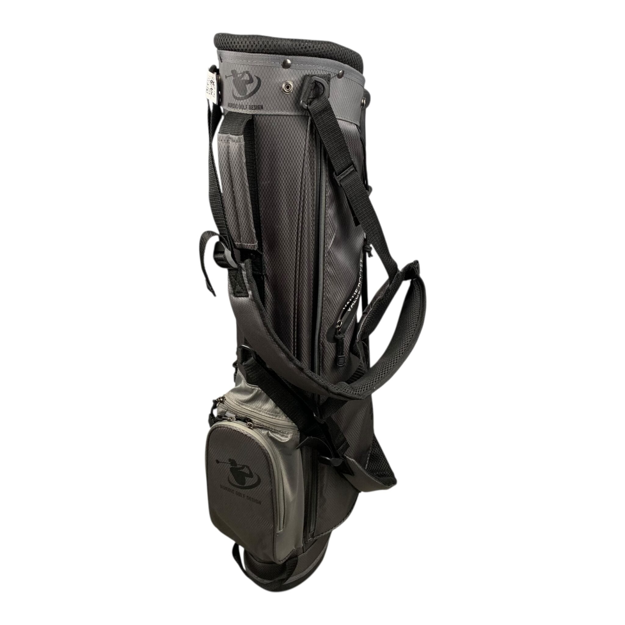 Nordic Golf Design Pencilbag / Grau/Schwarz / 5 Fächer