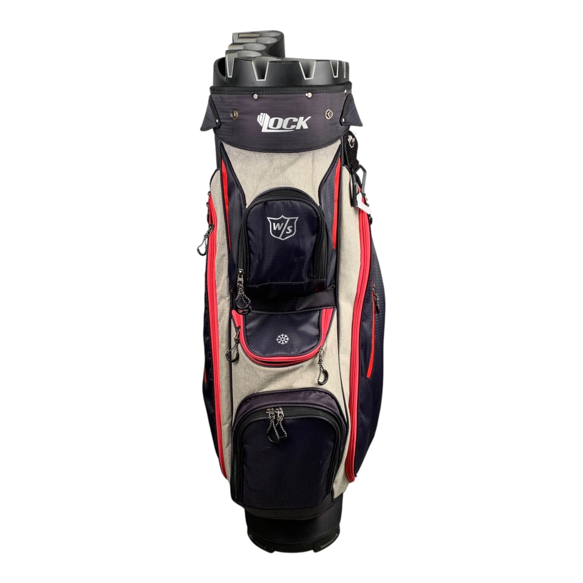 Wilson Staff Cartbag / Schwarz/Pink / 14 Fächer