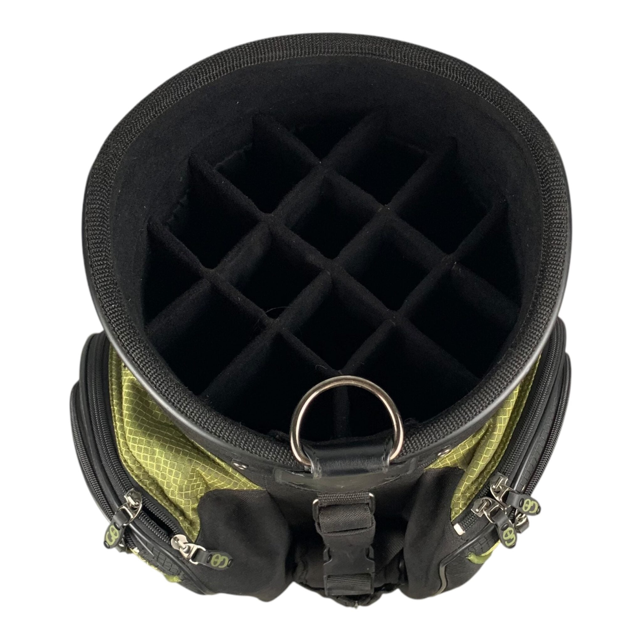 Go Golf CartBag / Schwarz/Grün / 14 Fächer