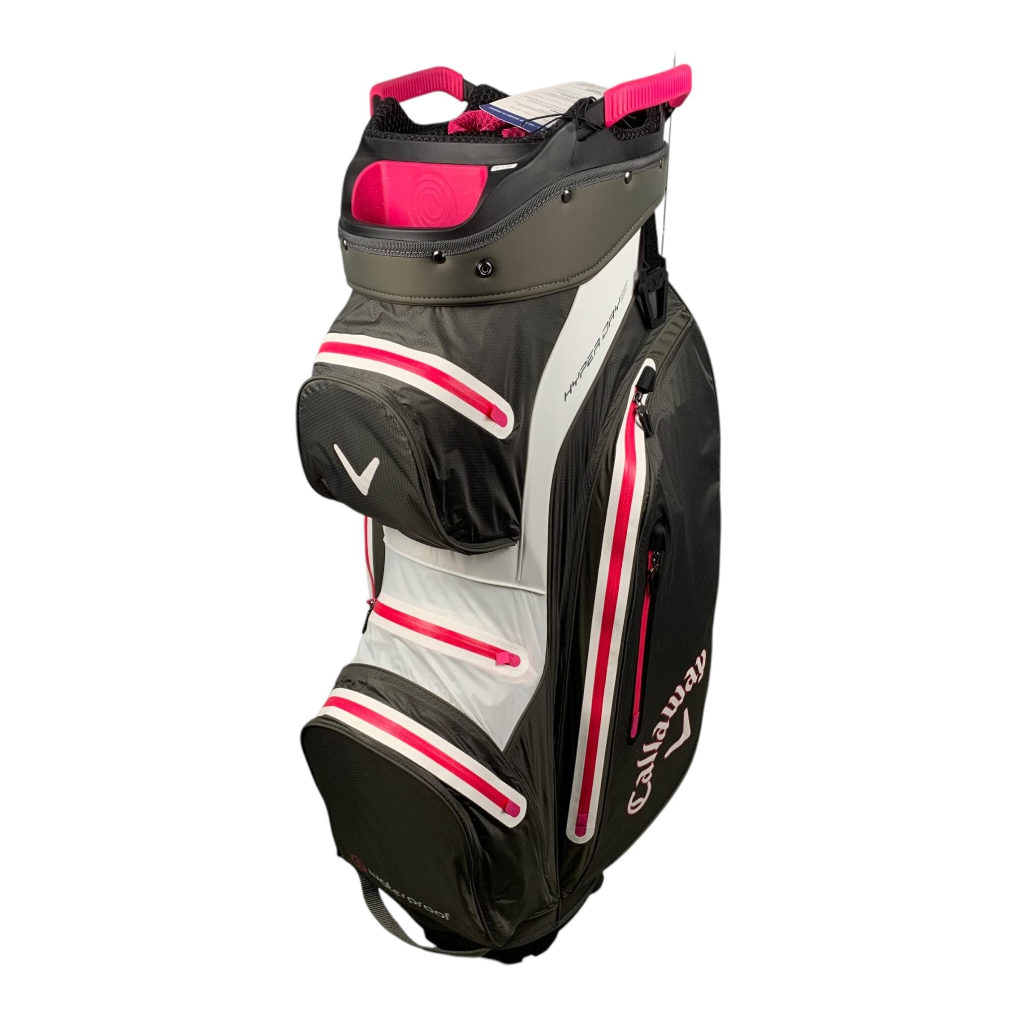 Callaway HyperDry 15 Cartbag / Grau/Weiß/Pink / 15 Rum