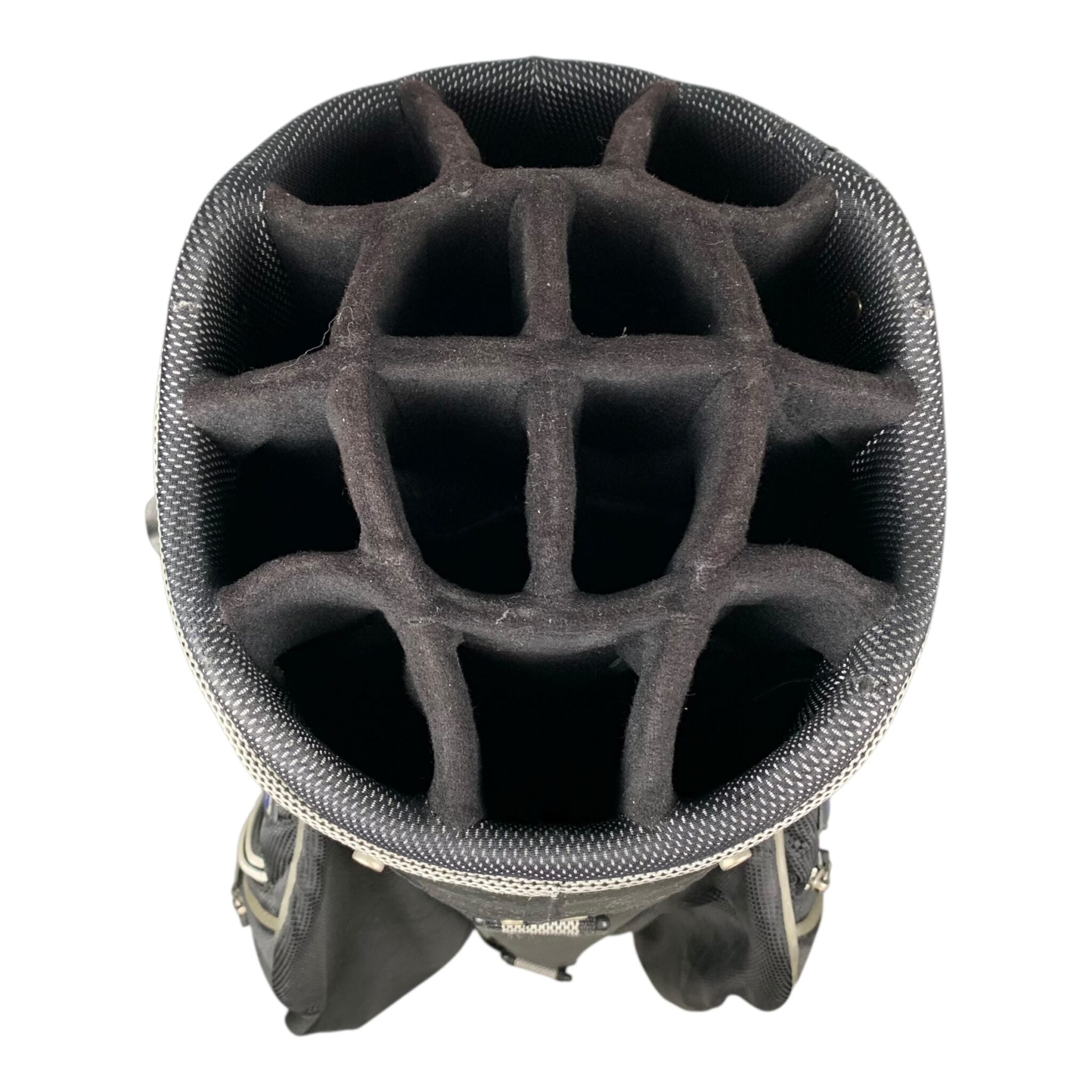 Mizuno Cartbag / Schwarz/Grau / 14 Fächer