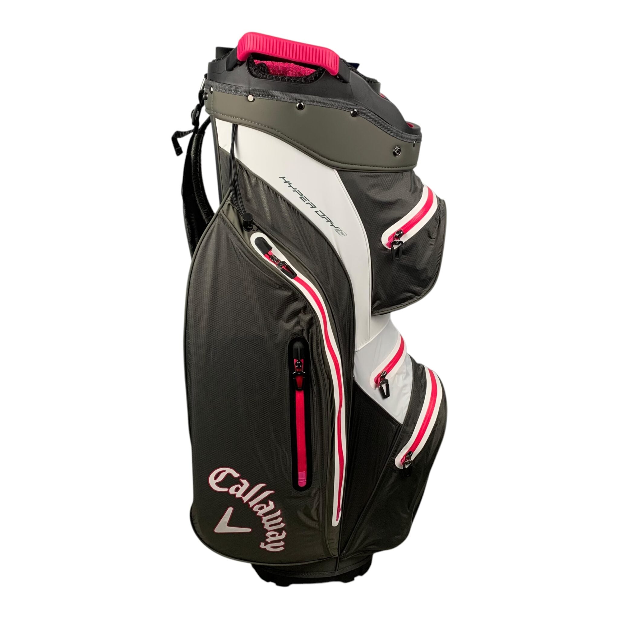 Callaway HyperDry 15 Cartbag / Grau/Weiß/Pink / 15 Rum