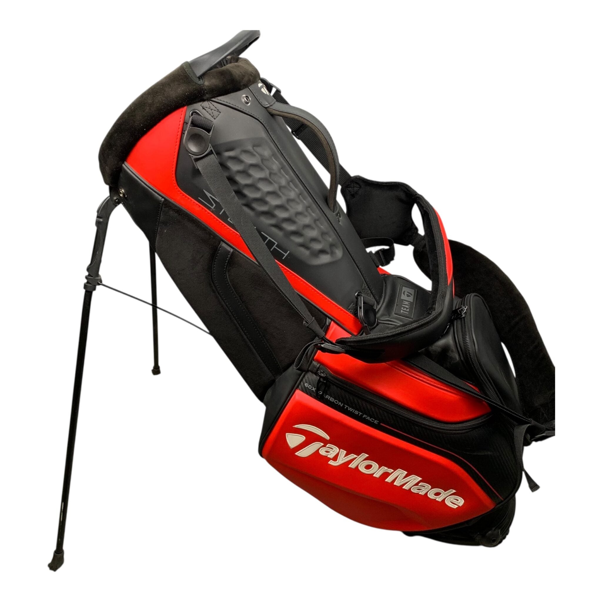 Taylormade Stealth Tour Standbag / Schwarz/Rot / 4-Raum