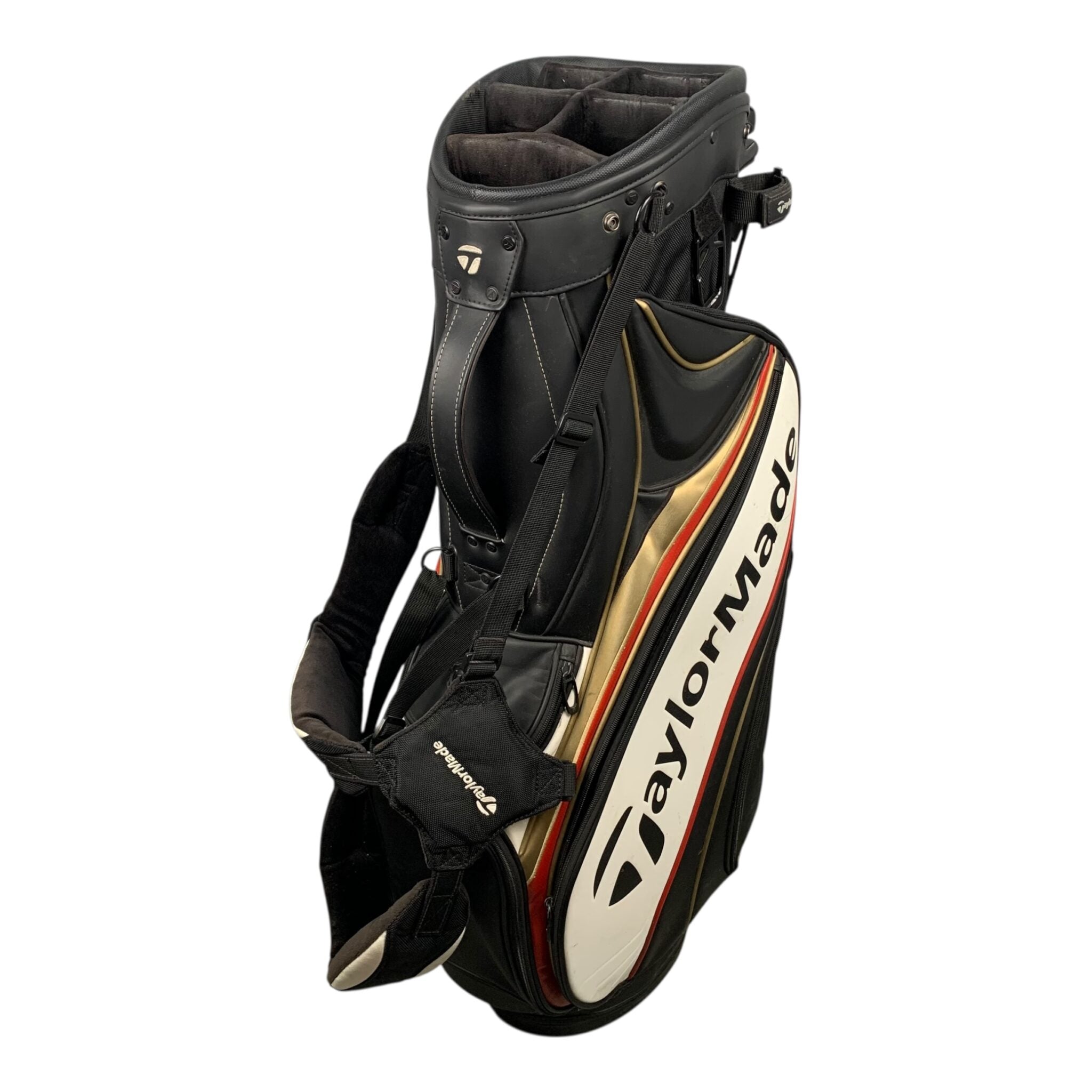 Taylormade Standbag / Schwarz/Gold/Weiß / 6-Raum