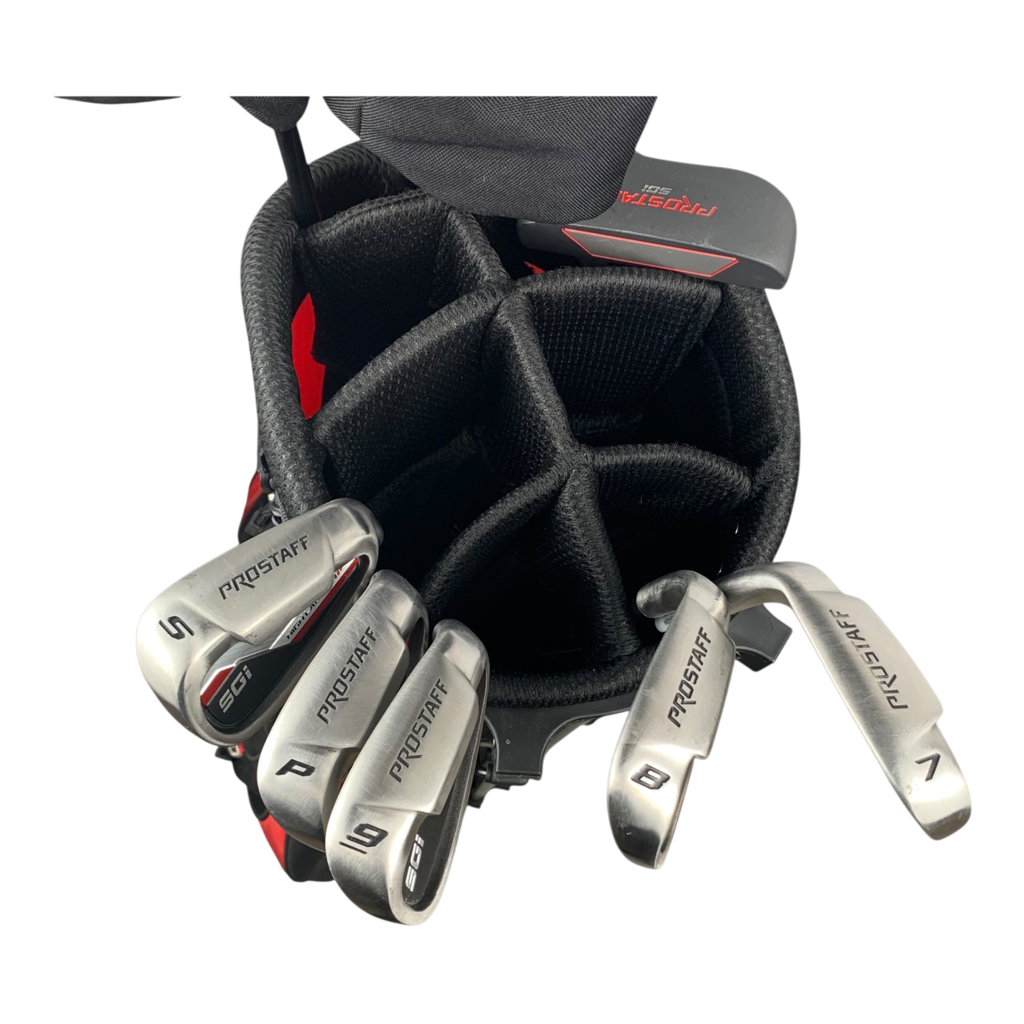 Prostaff Komplet Sæt M. Bag / Flex Regular / Graphite galleri billede 3 - brugt golf udstyr i god stand