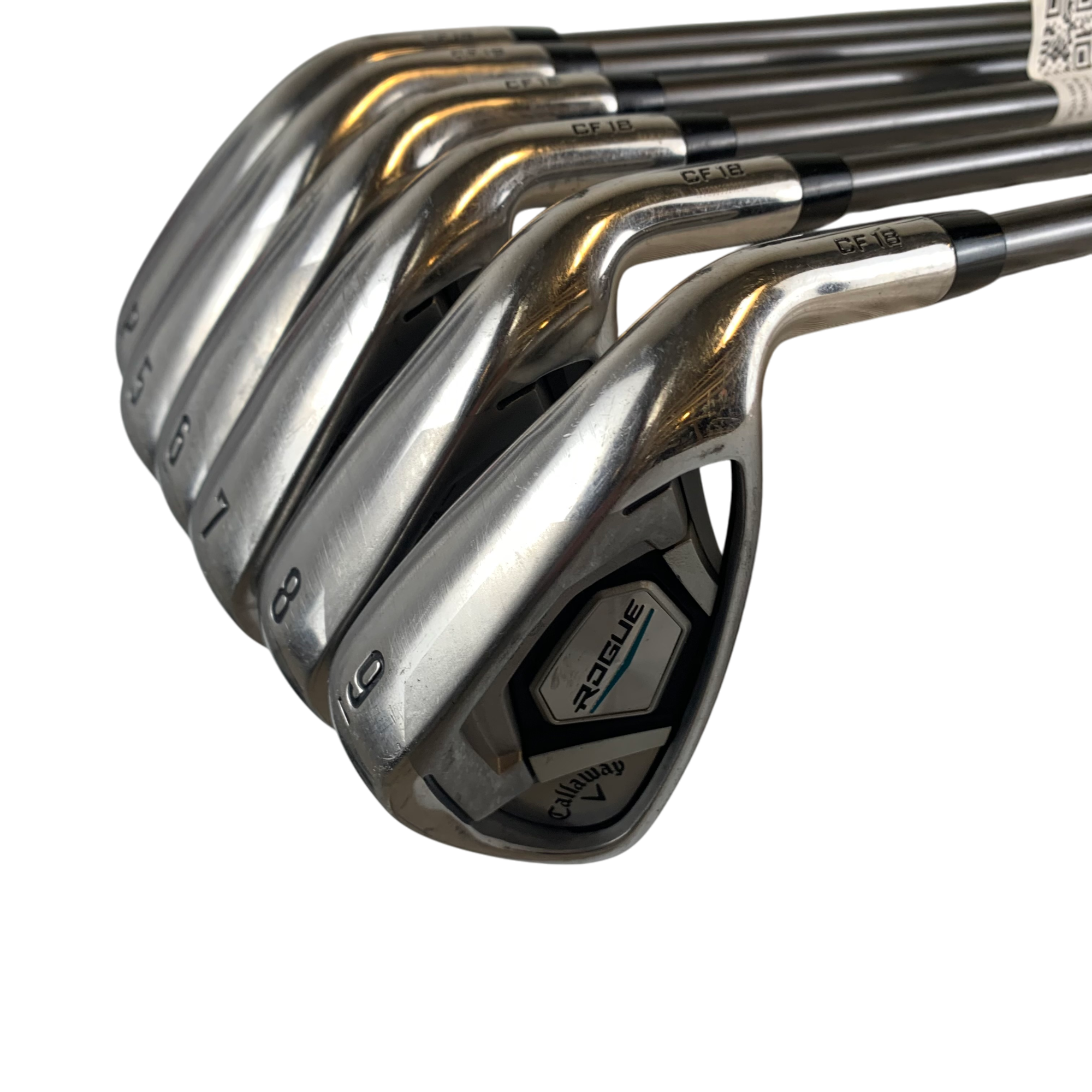 Callaway Rogue CF18 Jernsæt / Flex Regular / 5-P + L / Grafit galleri billede 4 - brugt golf udstyr i god stand