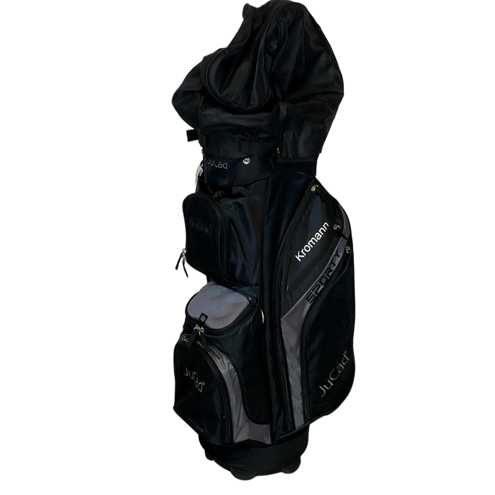 JuCad Sporty Golftaske / 10-Rum / Sort