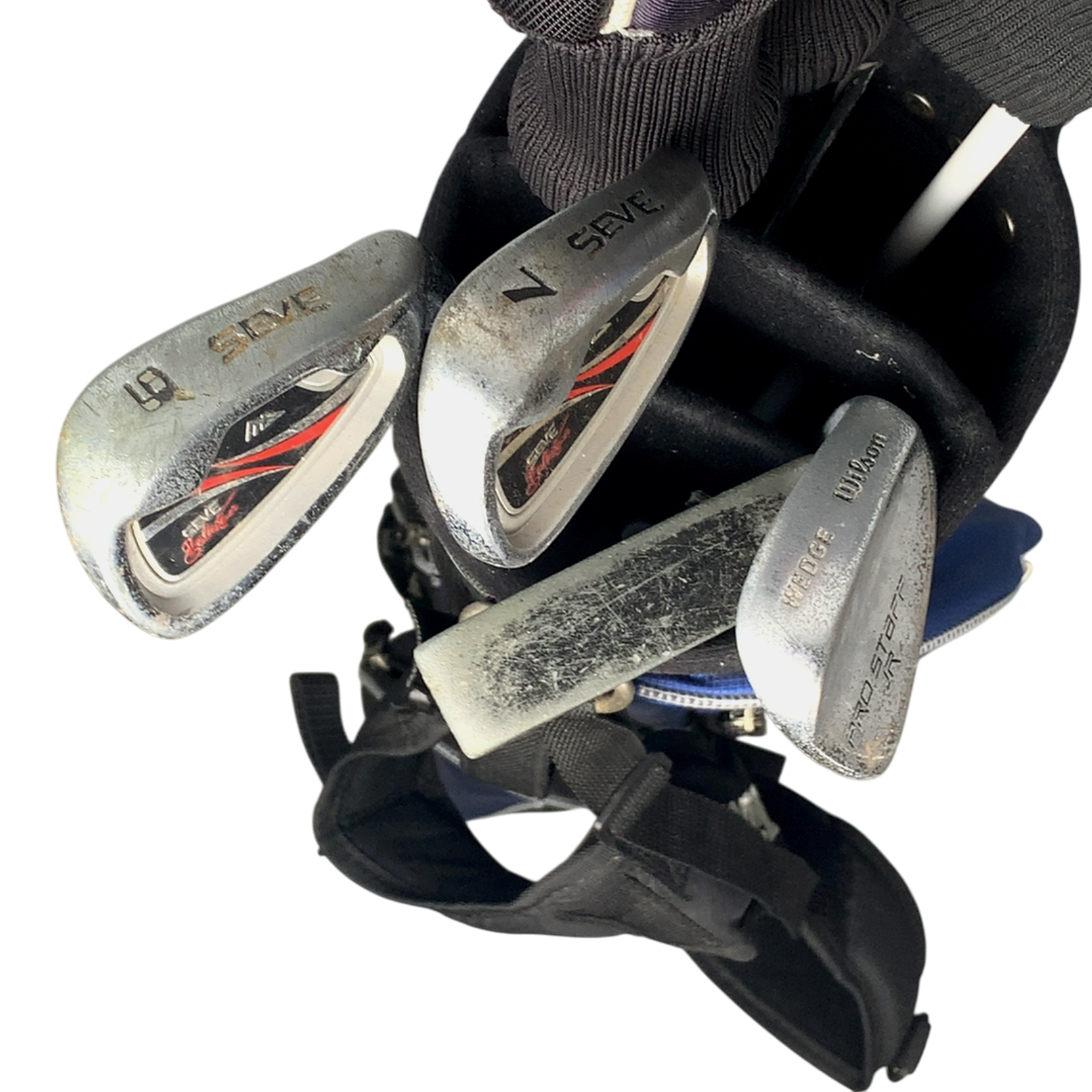 MD Golf Seve Ballesteros Komplet Sæt Med Bag / 7+9+SW / Flex Junior  / Grafit