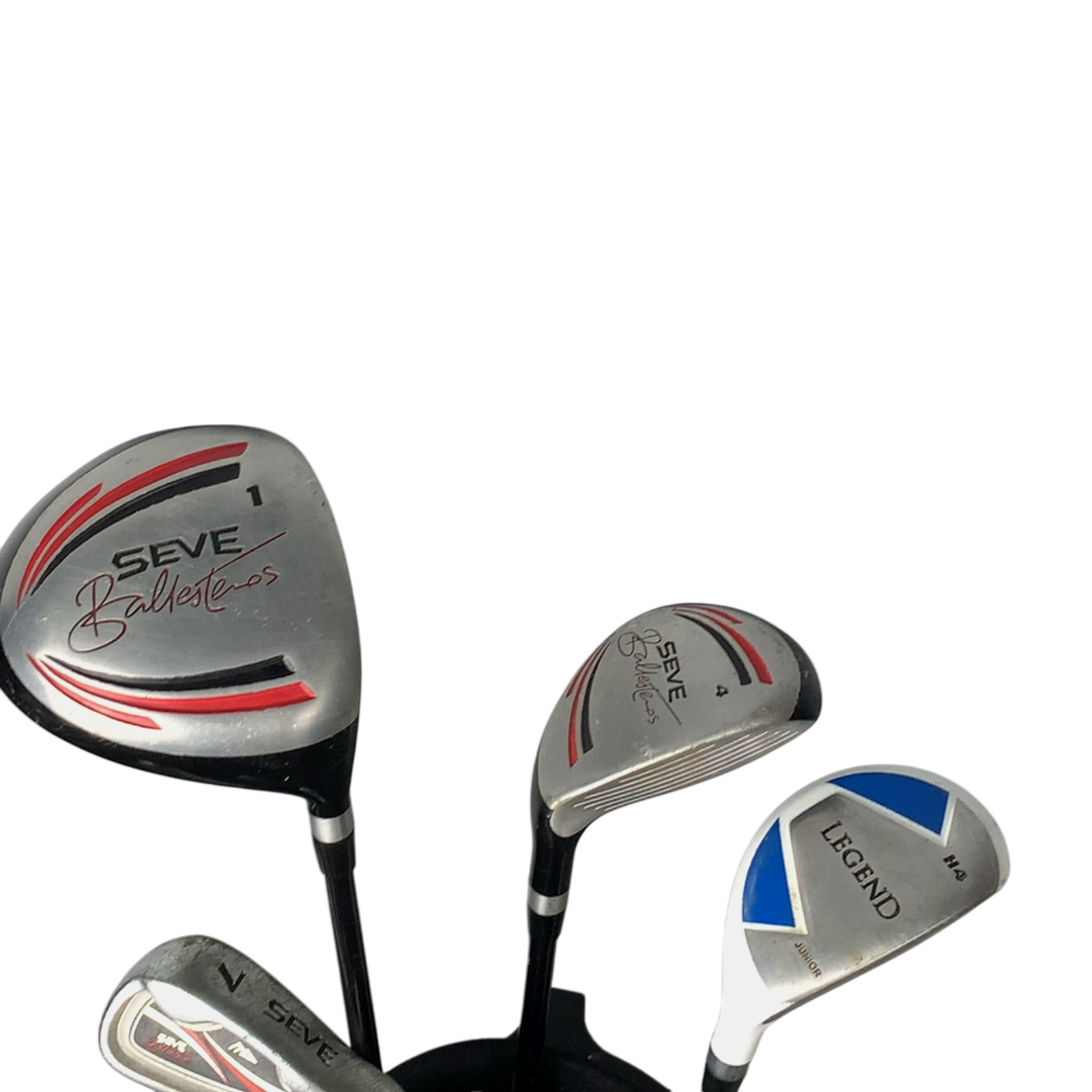 MD Golf Seve Ballesteros Komplet Sæt Med Bag / 7+9+SW / Flex Junior  / Grafit