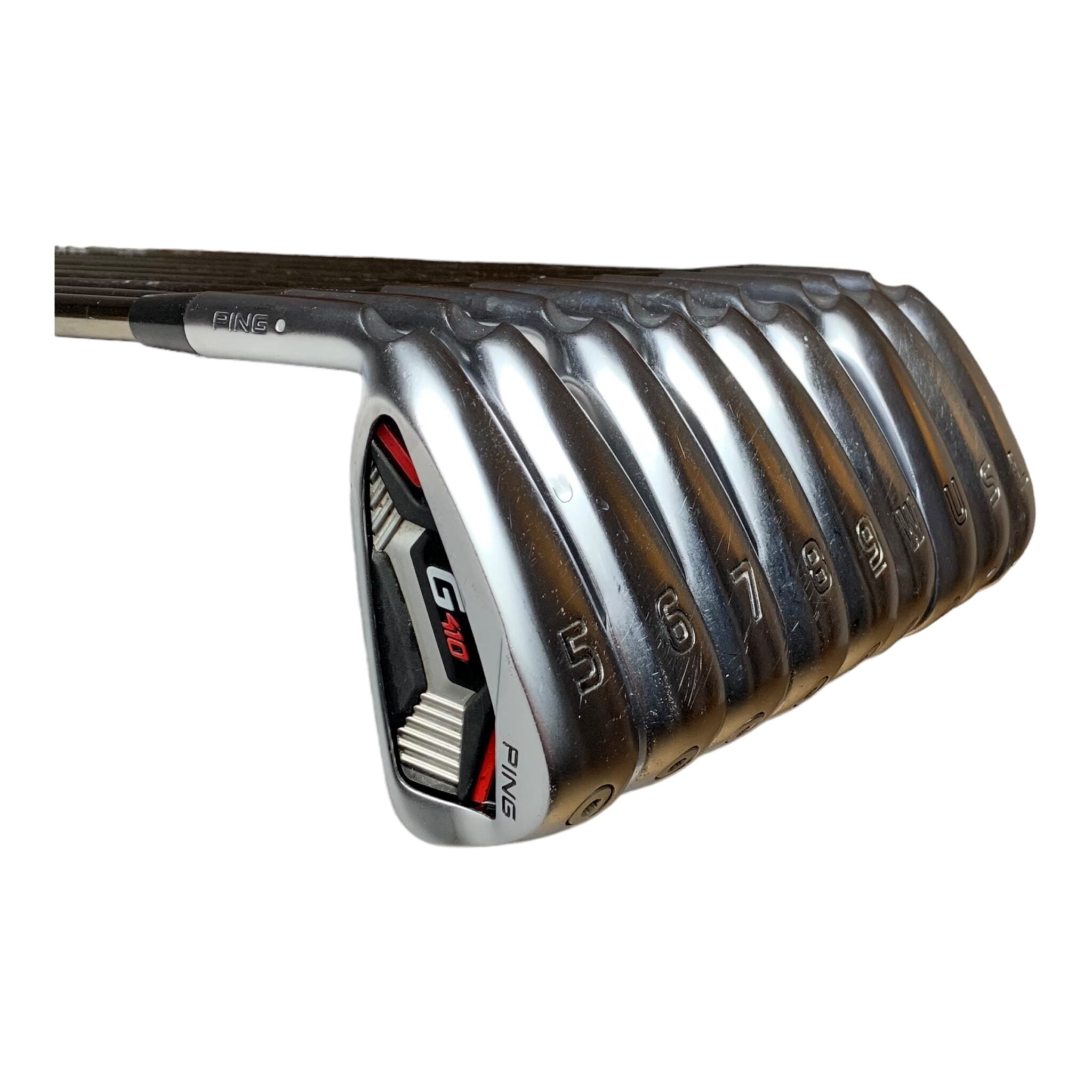 Ping G410 Eisensatz LINKS / Flex Regular / 5-W+U+S+L / Graphit