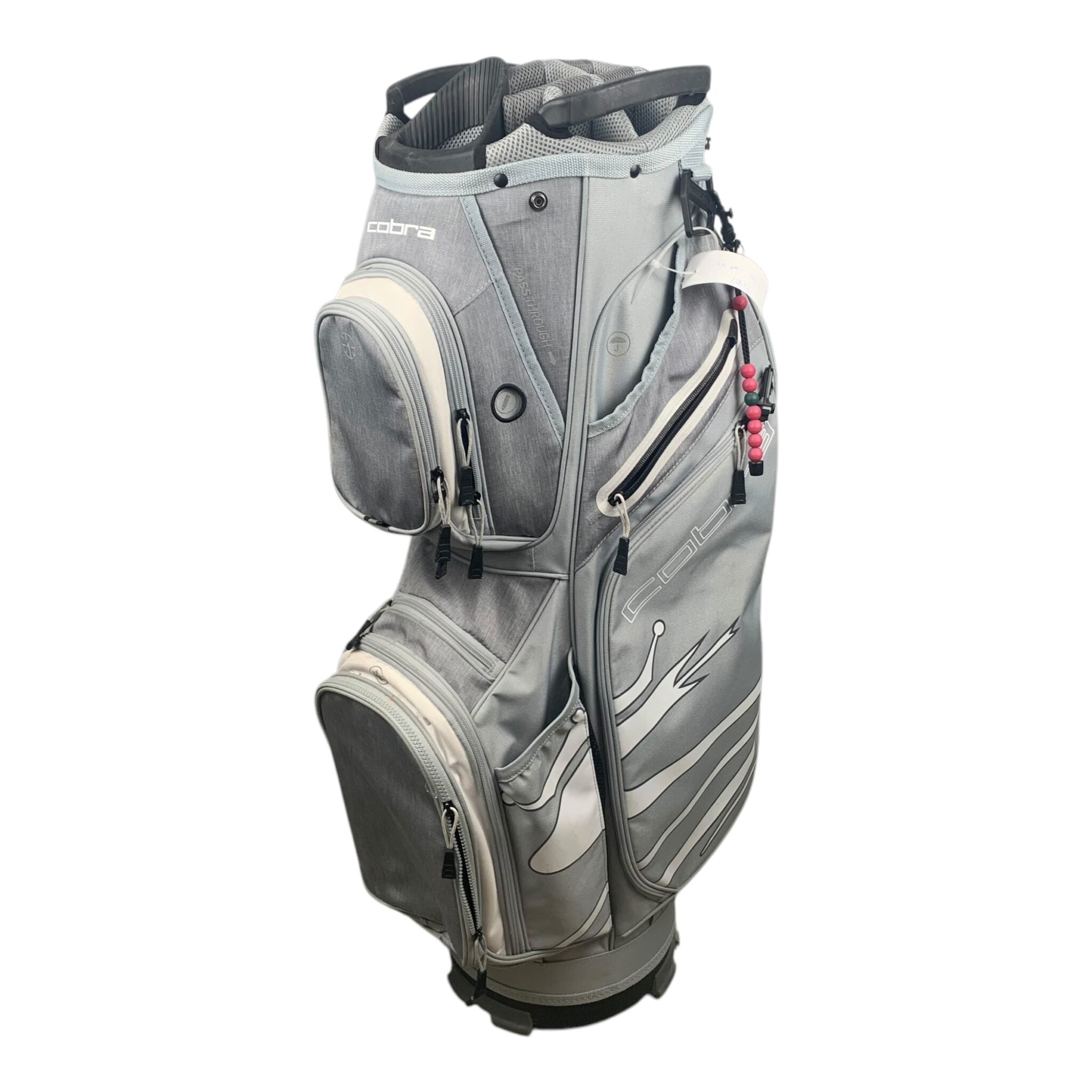 Cobra Cartbag / Weiß/Grau / 14 Fächer