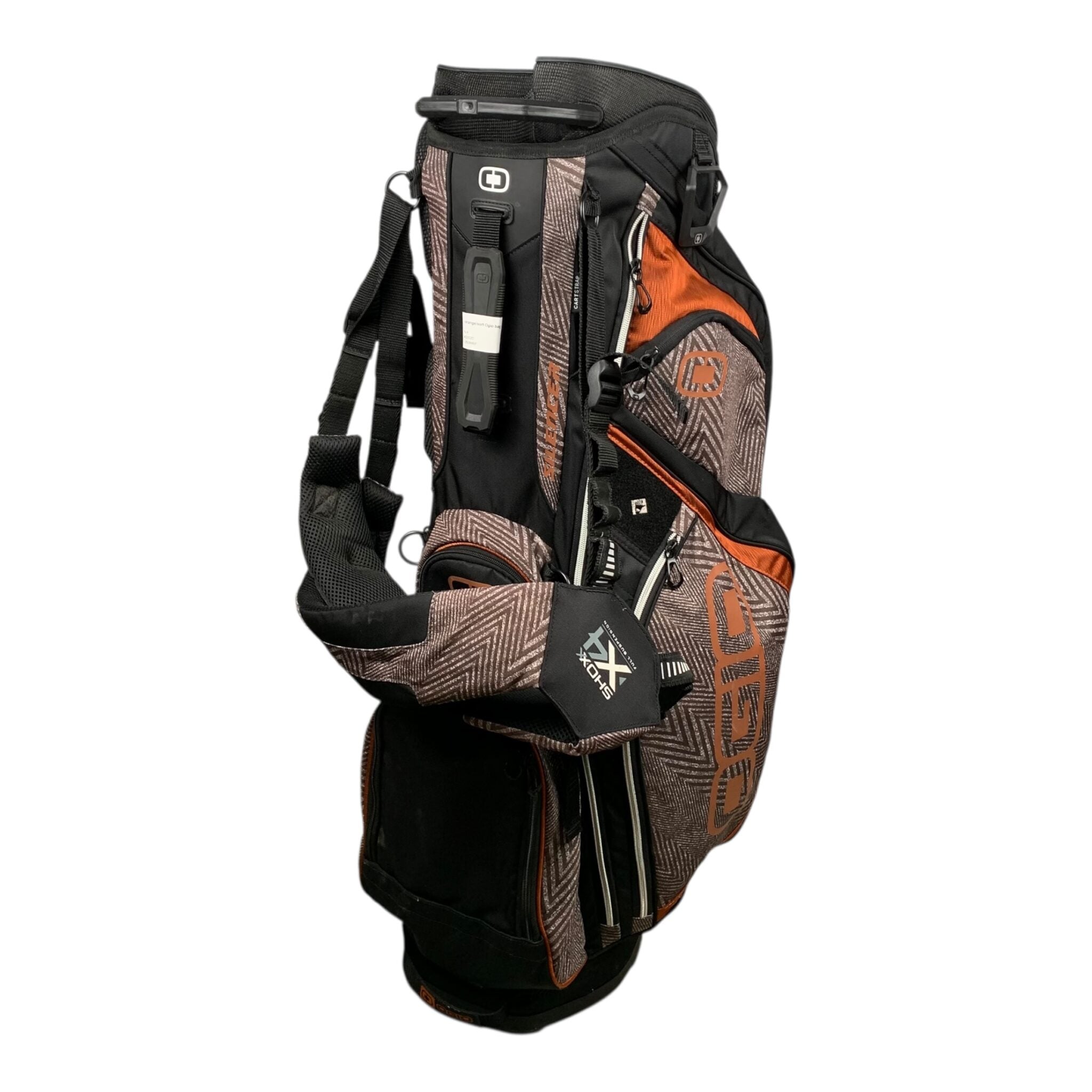 Ogio Shox X4 Standbag / Schwarz/Orange / 13-Raum 