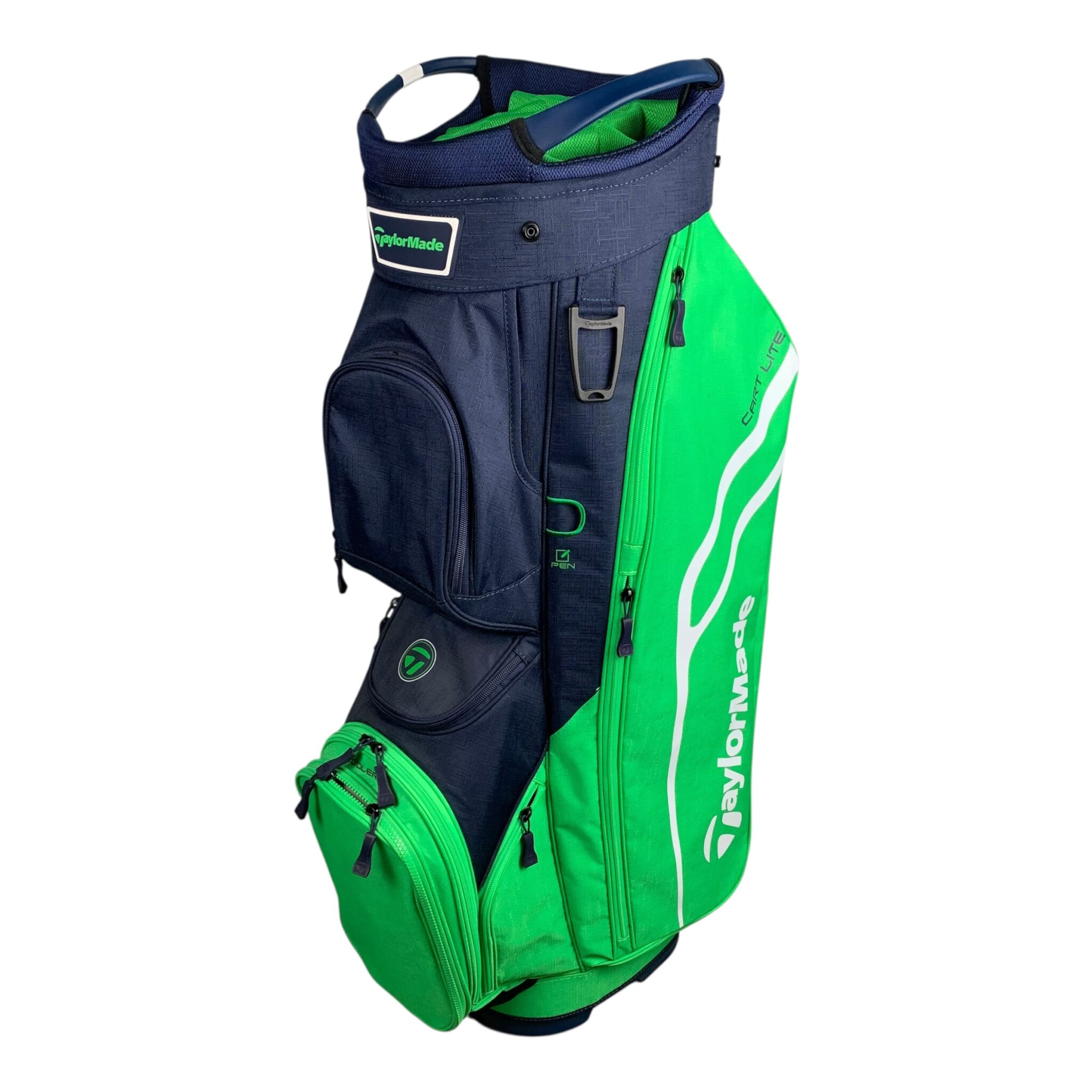Taylormade Cart Lite Tasche / Lime/Navy / 12 Fächer 