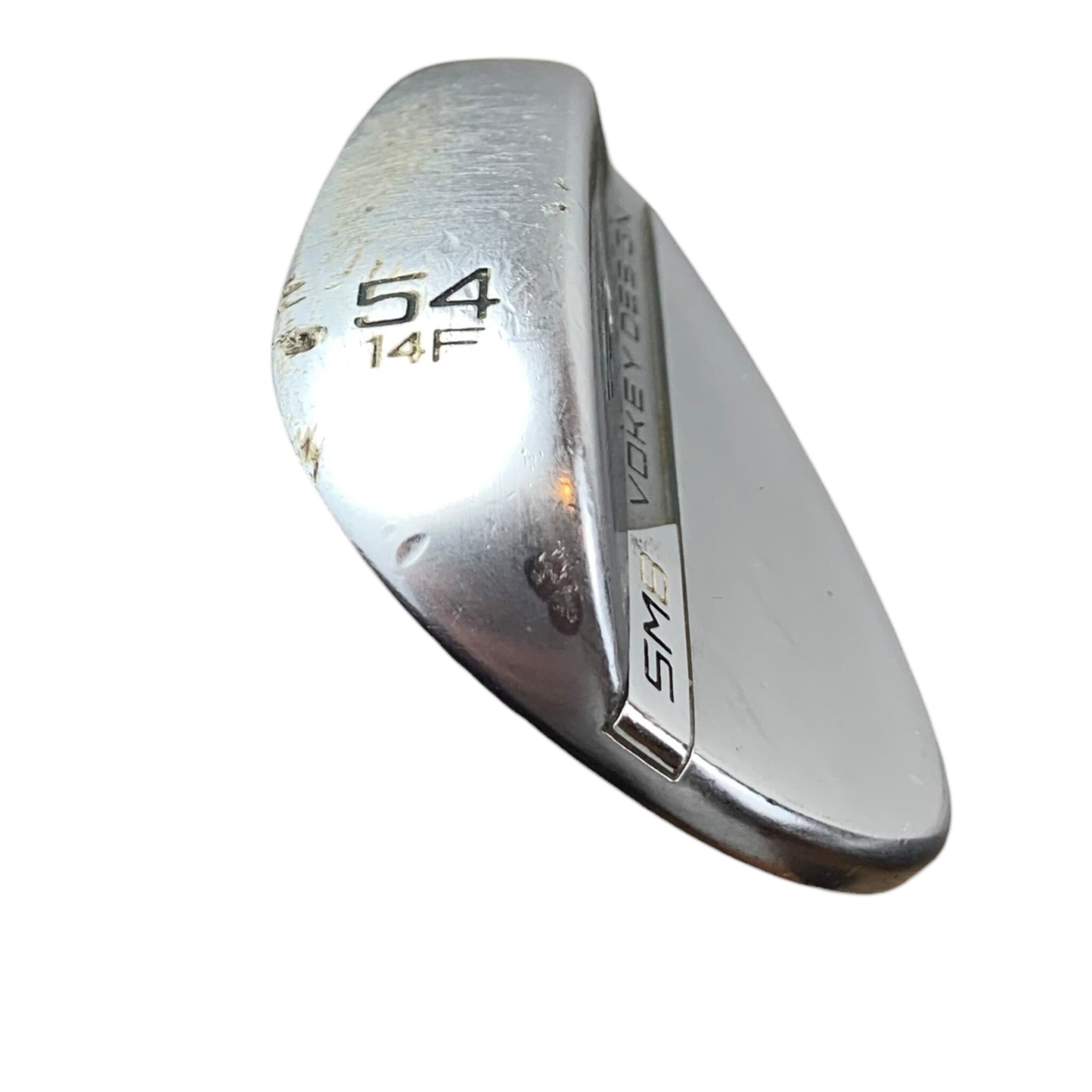 Titleist Vokey SM8 Wedge aus gebürstetem Stahl / #54/14 F Grind / MCC Std. Grip