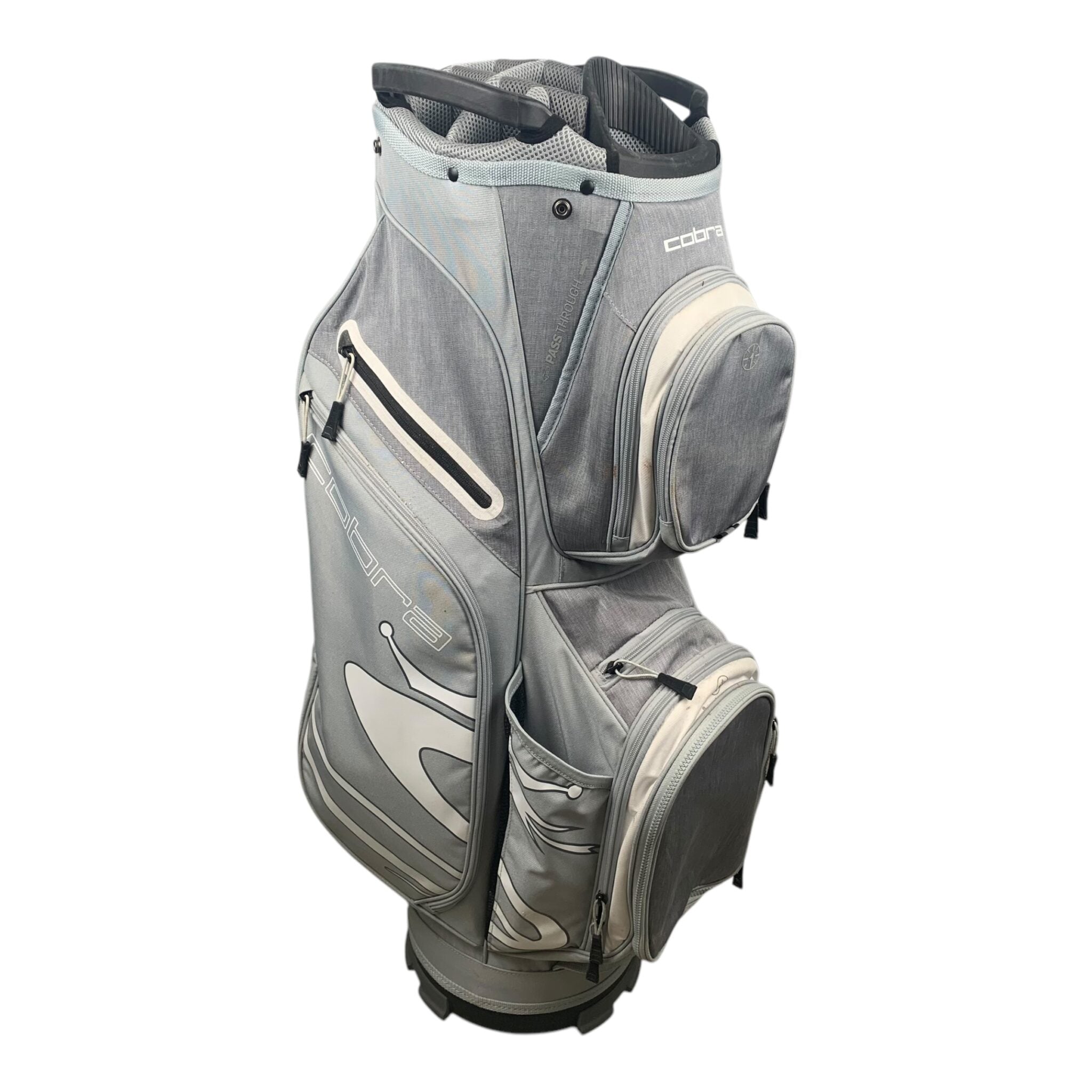 Cobra Cartbag / Weiß/Grau / 14 Fächer
