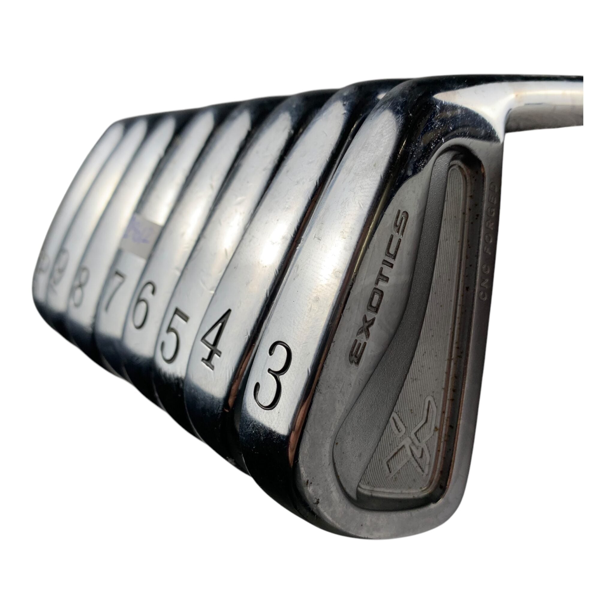 Exotics Tour Edge Forged Eisenset / Flex Stiff / 3-PW / Stahl