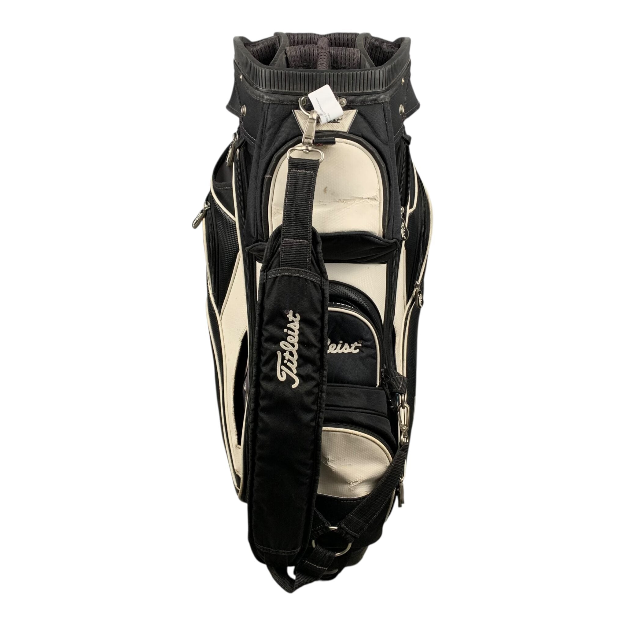 Titleist Cartbag / Schwarz/Weiß / 14 Fächer 