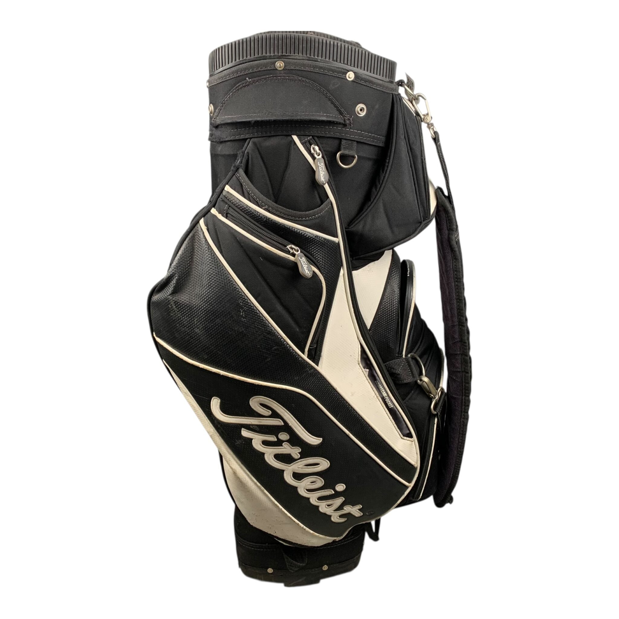 Titleist Cartbag / Schwarz/Weiß / 14 Fächer 