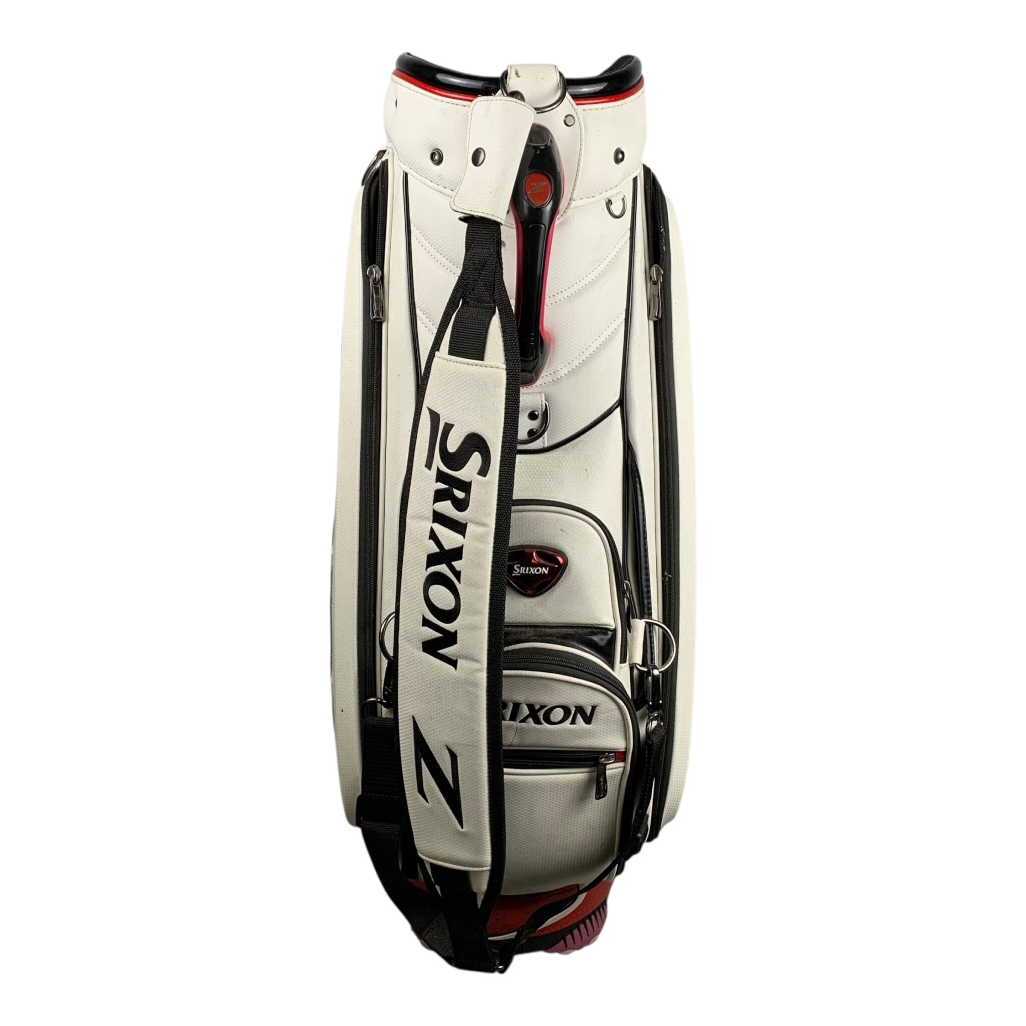 Srizon Z Staff Bag / Weiß/Rot / 5-Fächer 